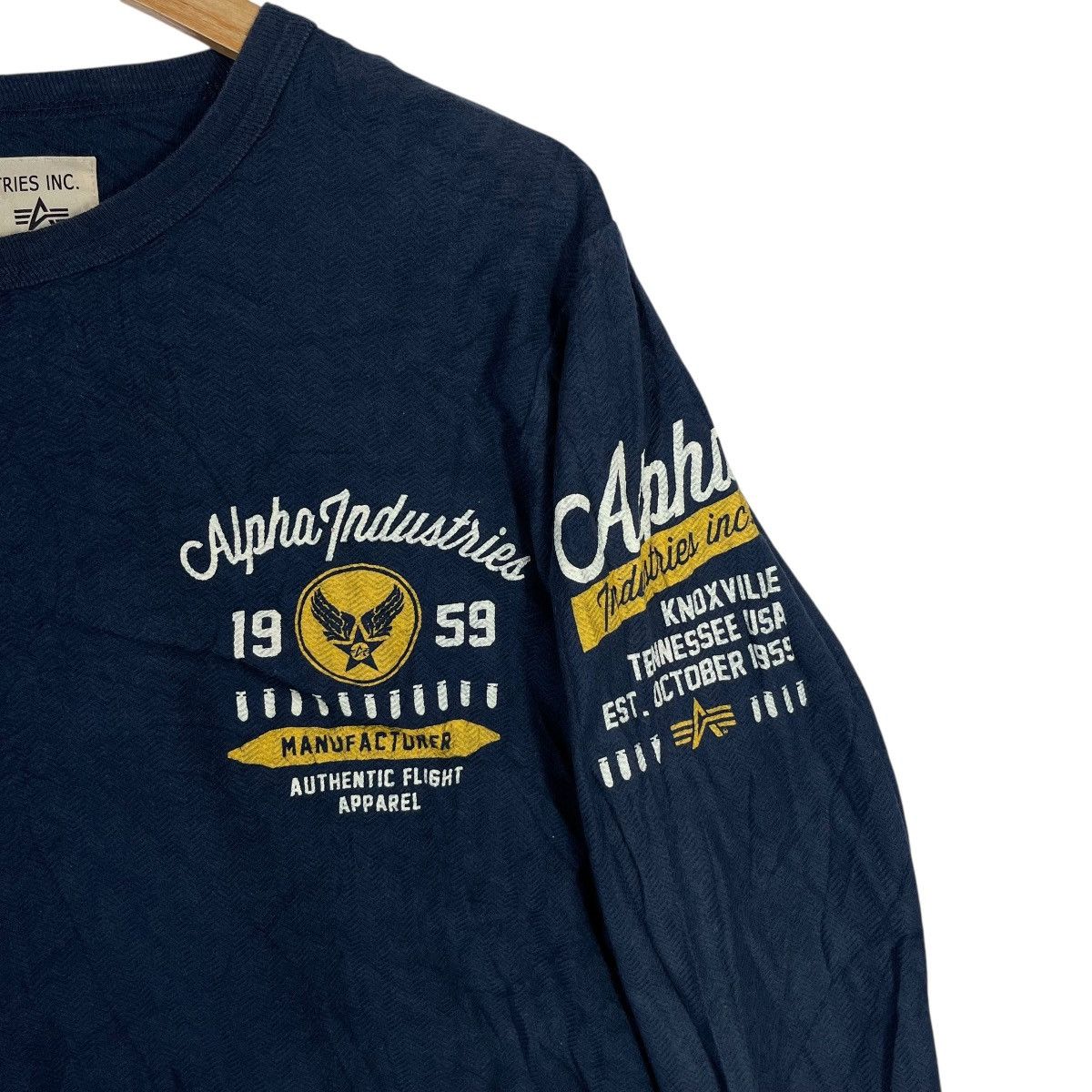 Alpha Industries Alpha Industries “Authentic Flight Apparel” Long Sleeve Size US M / EU 48-50 / 2 - 6 Thumbnail