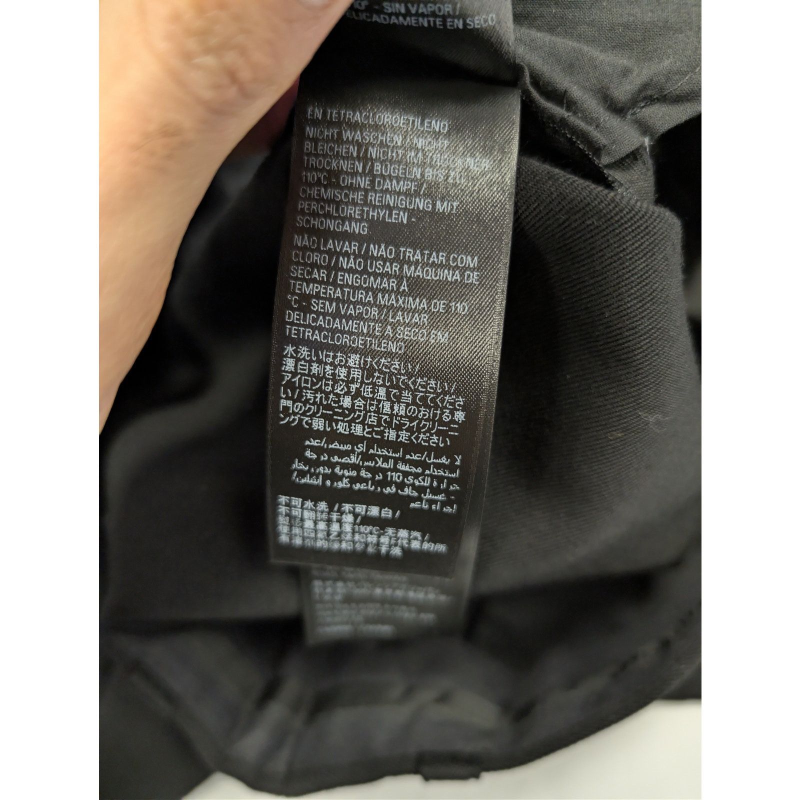 Balenciaga o1rshd1 Unisex Dry Wool Twill Tailored Pants in Black Size US 30 / EU 46 - 18 Thumbnail