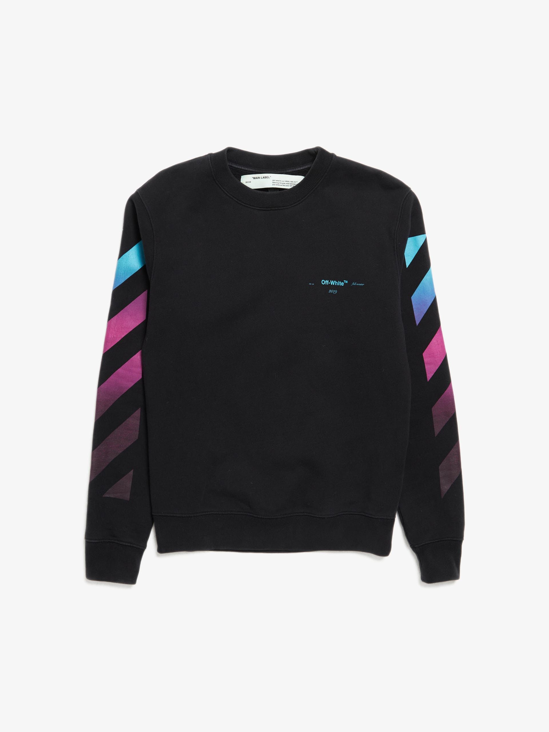 Off-White Black And Multicolour Logo Cotton Sweatshirt Size US S / EU 44-46 / 1 - 1 Thumbnail