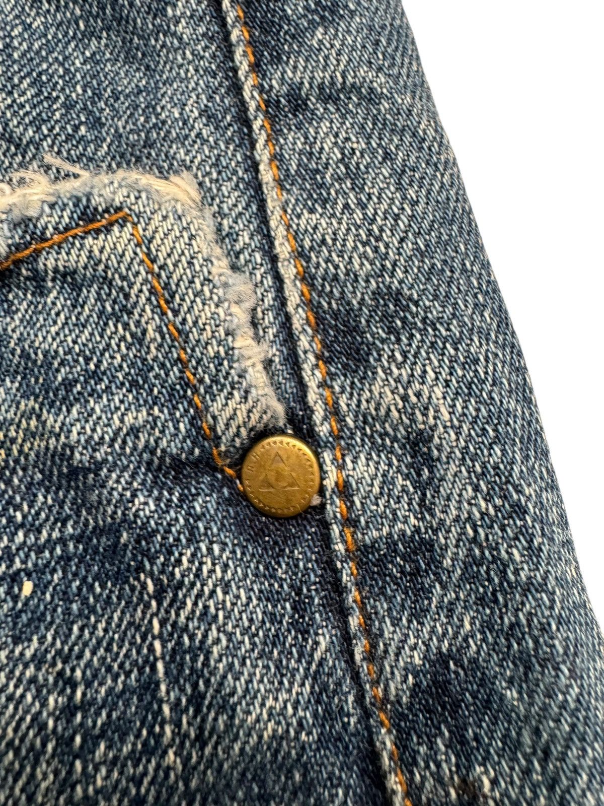 If Six Was Nine × Japanese Brand Japanese Brand Painter Splatter Ripped Selvedge Baggy Jeans Size US 33 - 6 Thumbnail