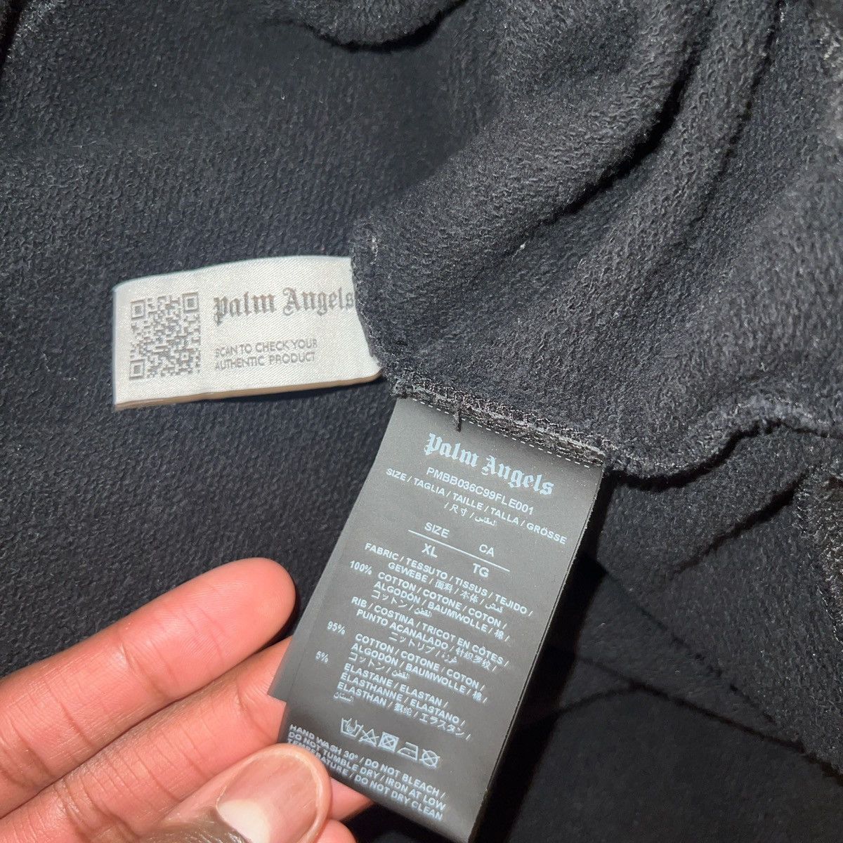 Palm Angels Palm Angels Black XL Hoodie Size US XL / EU 56 / 4 - 3 Thumbnail