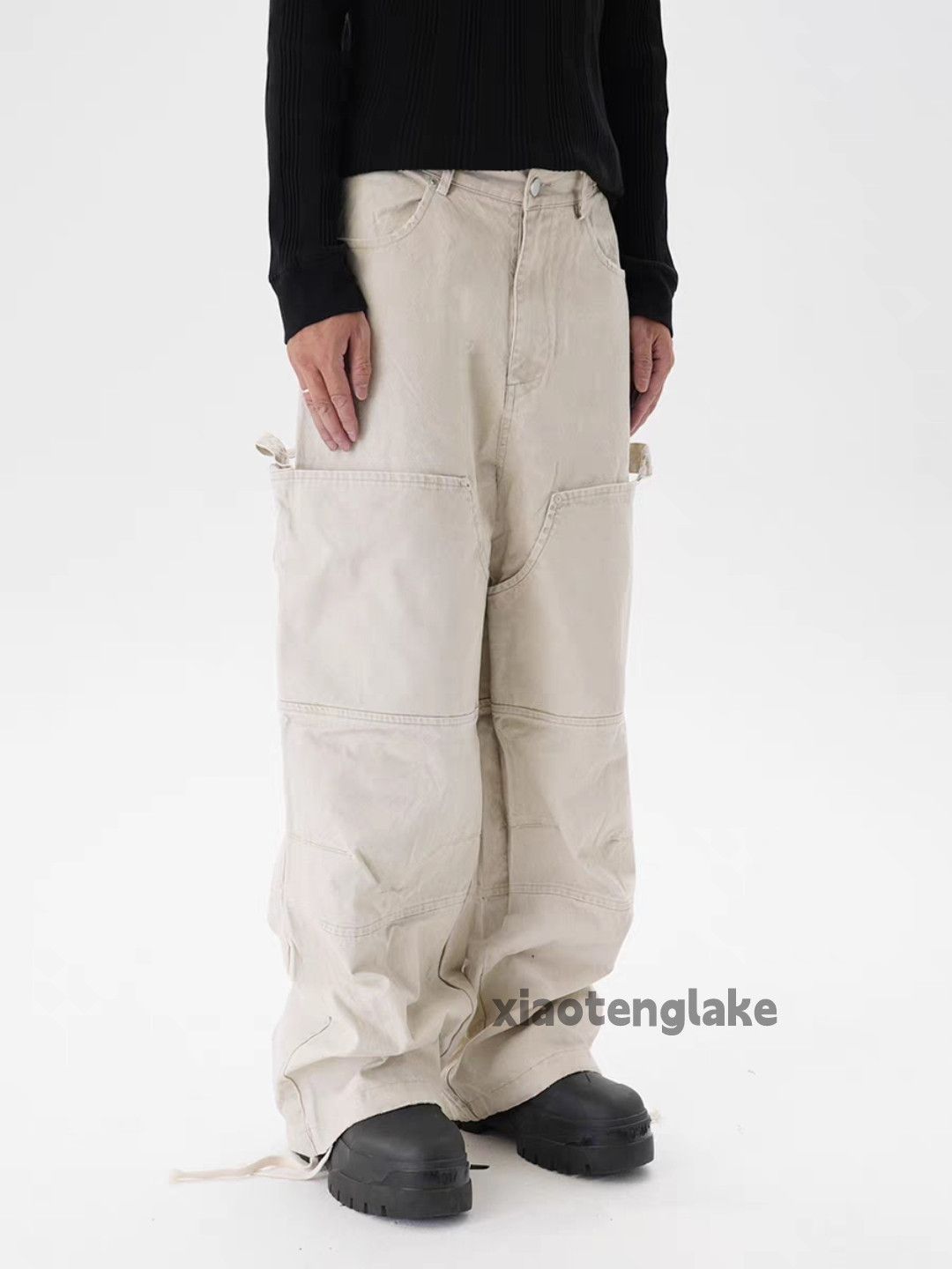 Vintage xtl utility punk skate hiphop loose baggy carpenter pants Size US 34 / EU 50 - 7 Thumbnail
