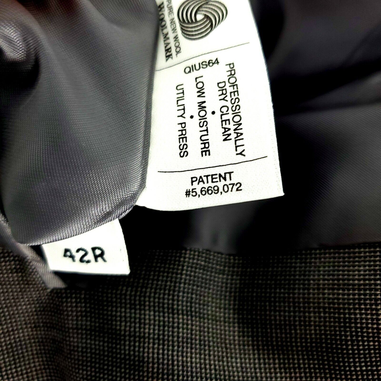 Hart Schaffner Marx Hart Schaffner Marx Wool 2 Button Blazer 42R Gray Nailshead Size 42R - 7 Thumbnail