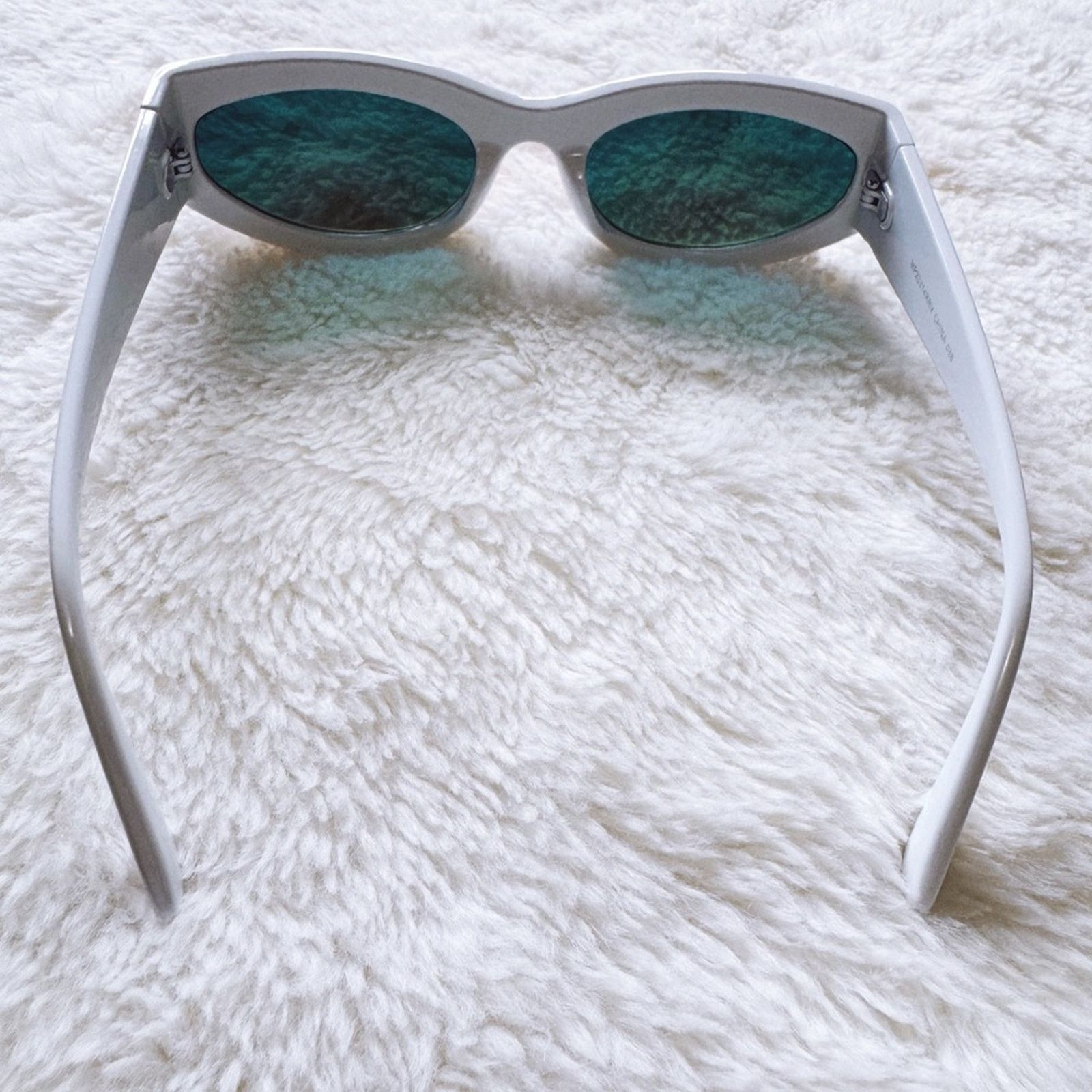 Other Francis Mirrored Orange with White Rim Sunglasses Size ONE SIZE - 10 Thumbnail