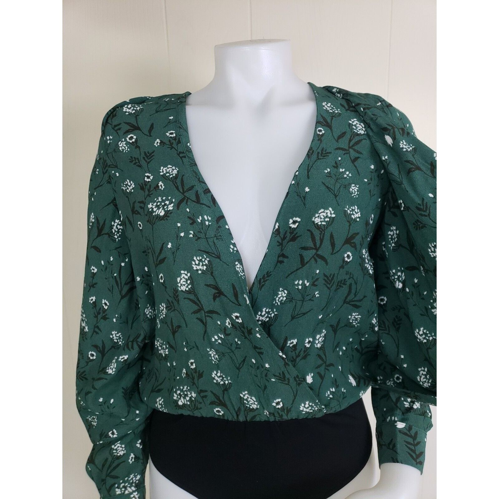 Other Revolve x Capulet Bodysuit Top Womens XS Green Floral Daria Size XS / US 0-2 / IT 36-38 - 4 Thumbnail