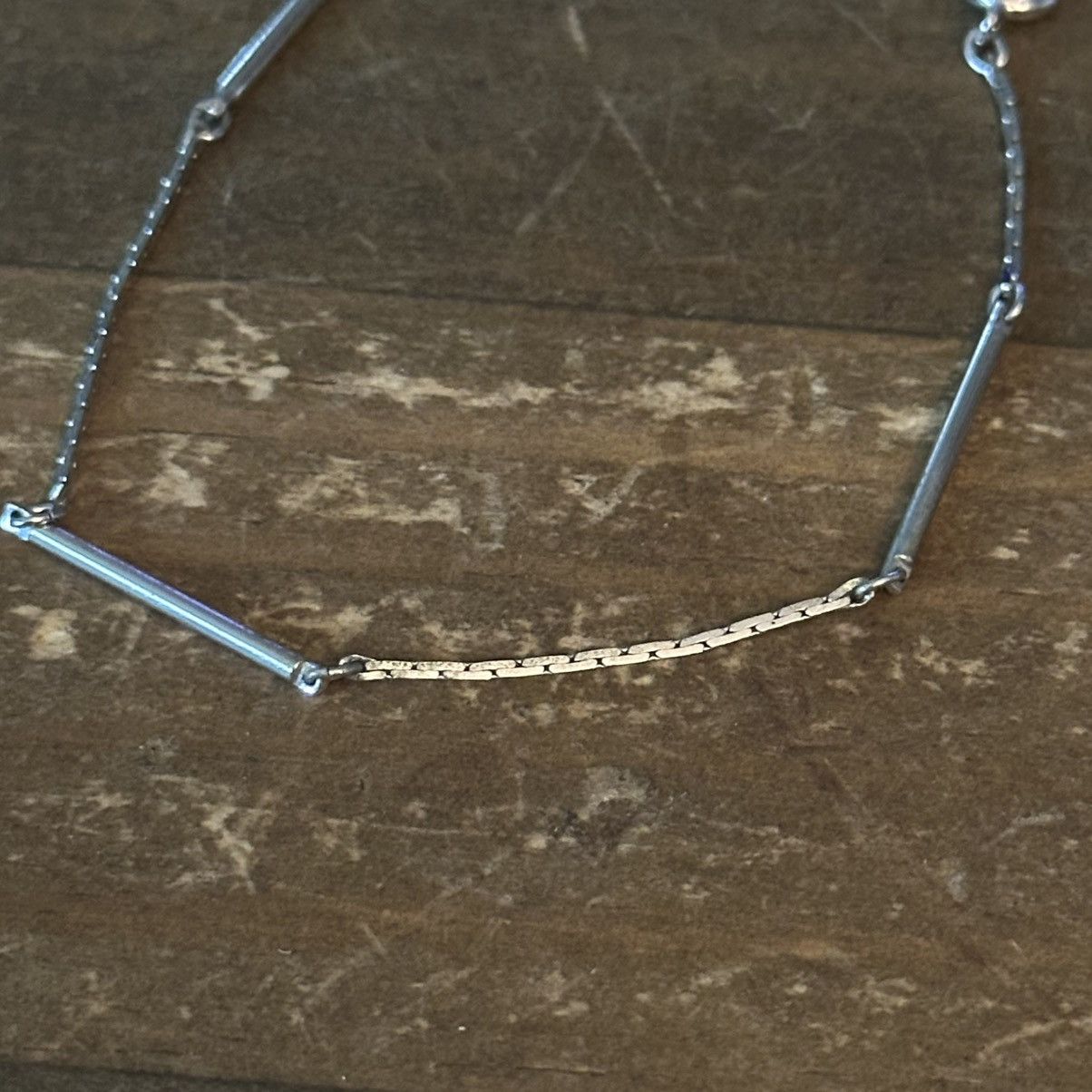 Vintage Vintage silver tone dainty bar link chain bracelet Size ONE SIZE - 3 Thumbnail