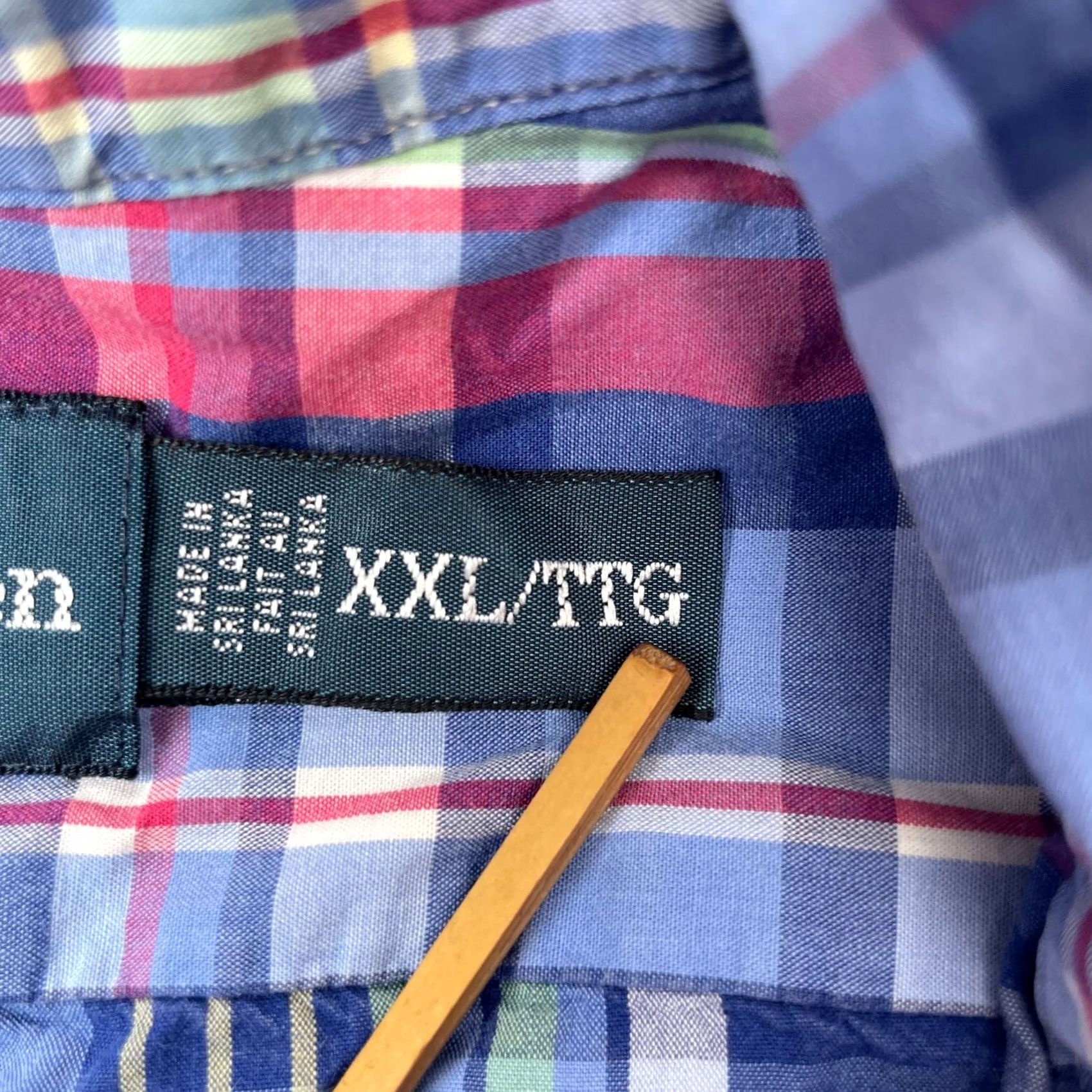 Ralph Lauren VINTAGE Ralph Lauren Shirt Mens XXL Blue Plaid Cotton Classic Fit Button Down Size US XXL / EU 58 / 5 - 5 Thumbnail