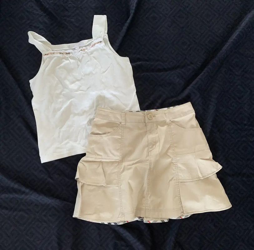 Burberry Burberry White Off-Shoulder Cotton Top XS Size XS / US 0-2 / IT 36-38 - 1 Thumbnail