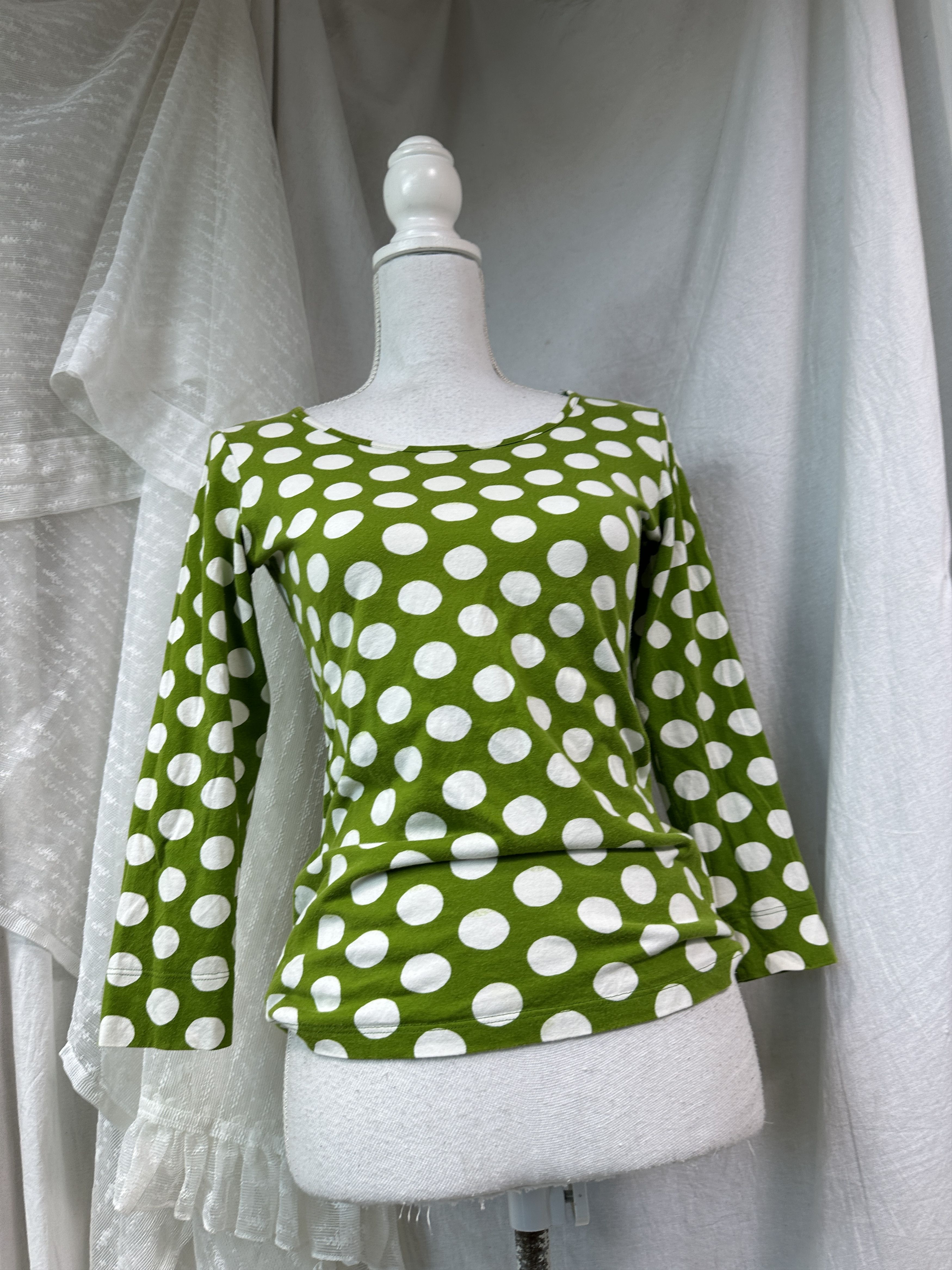 Vintage Marimekko Polka Dot Longsleeve Shirt Y2K