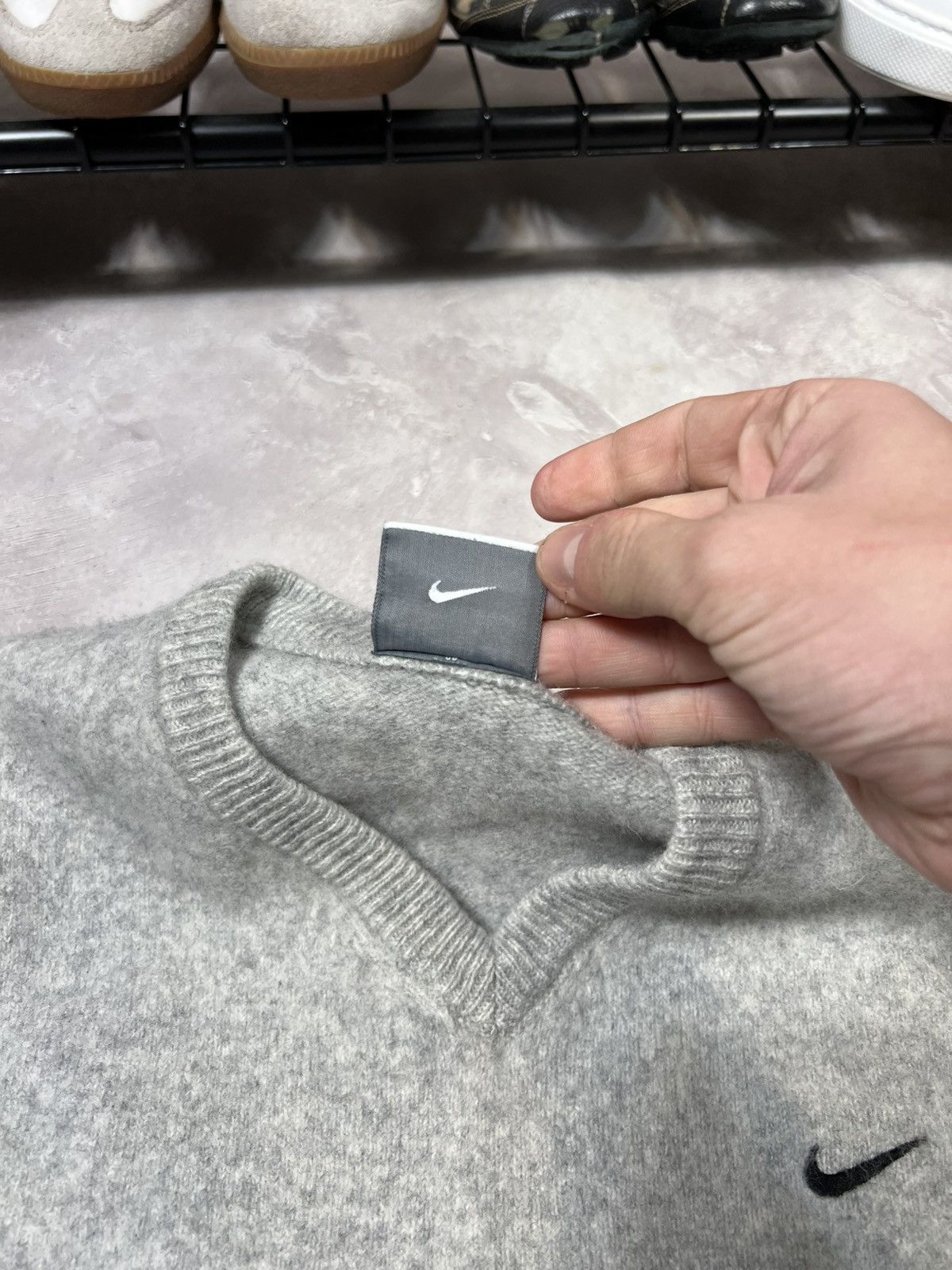 Nike × Vintage Vintage Nike Wool Vest Size US L / EU 52-54 / 3 - 6 Thumbnail