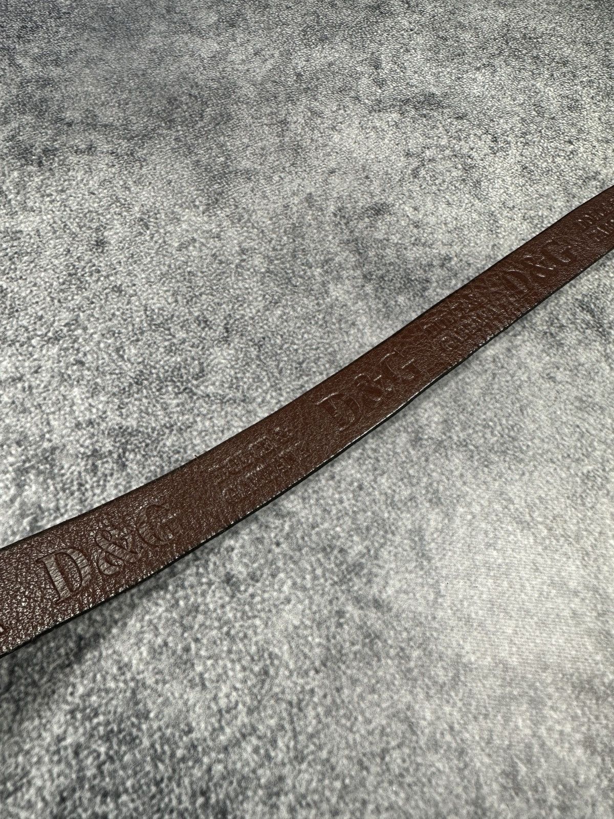 Genuine Leather Y2K Logo D&G Dolce&Gabbana Leather Belts Streetwear Opium Size ONE SIZE - 3 Thumbnail