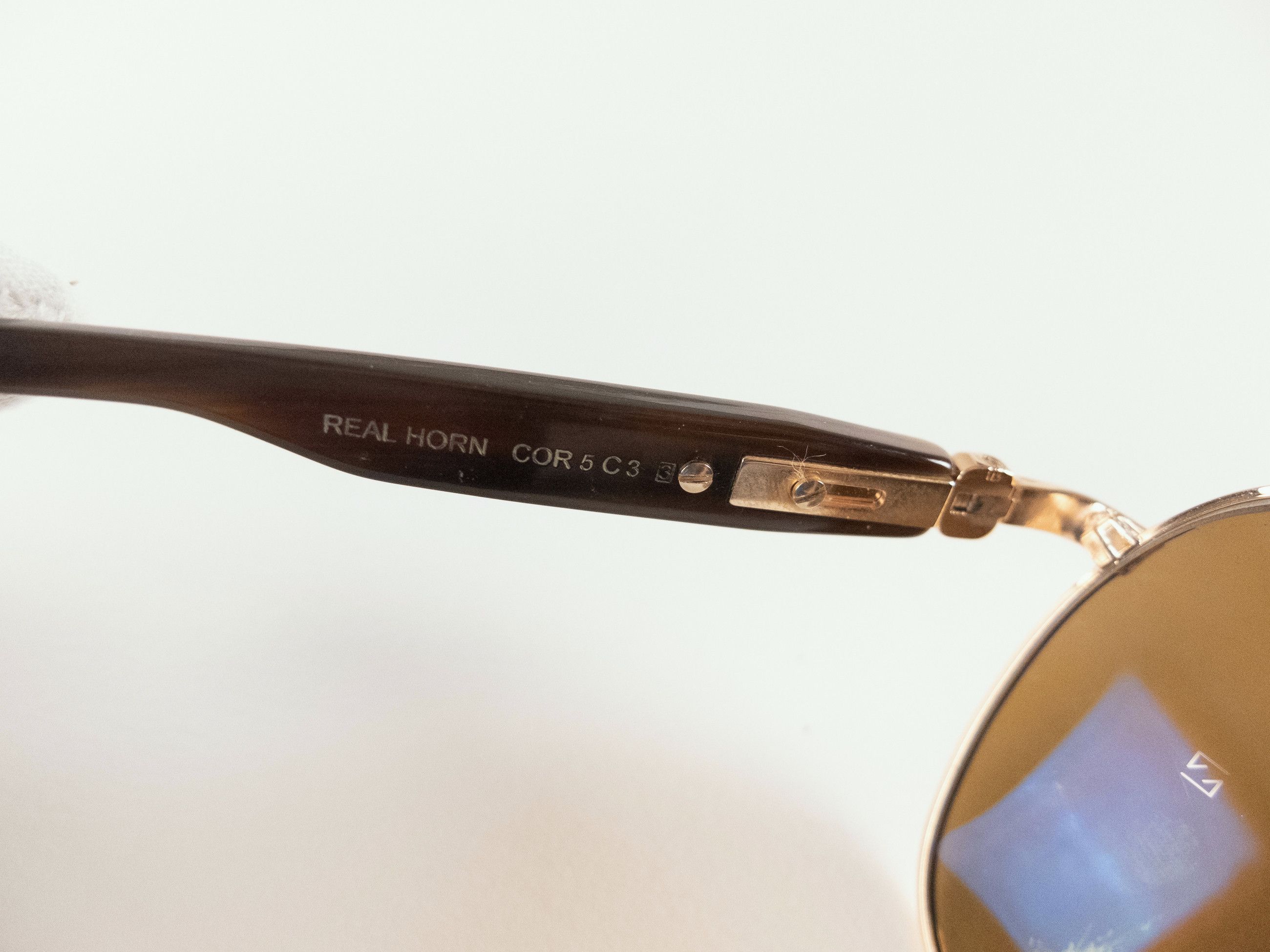 Brioni BRIONI handmade metal aviator sunglasses with real horn arms Size ONE SIZE - 5 Thumbnail