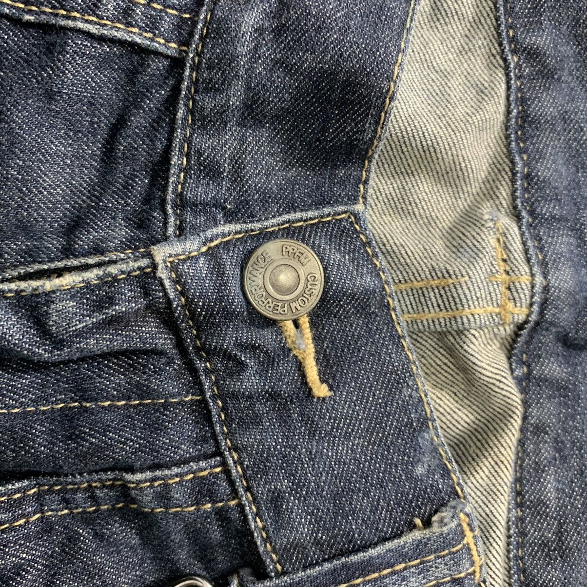 Japanese Brand 🇯🇵 Vintage PPFM Bondage Banana Curve Cut Punk Denim 🇯🇵 Size US 33 - 5 Thumbnail
