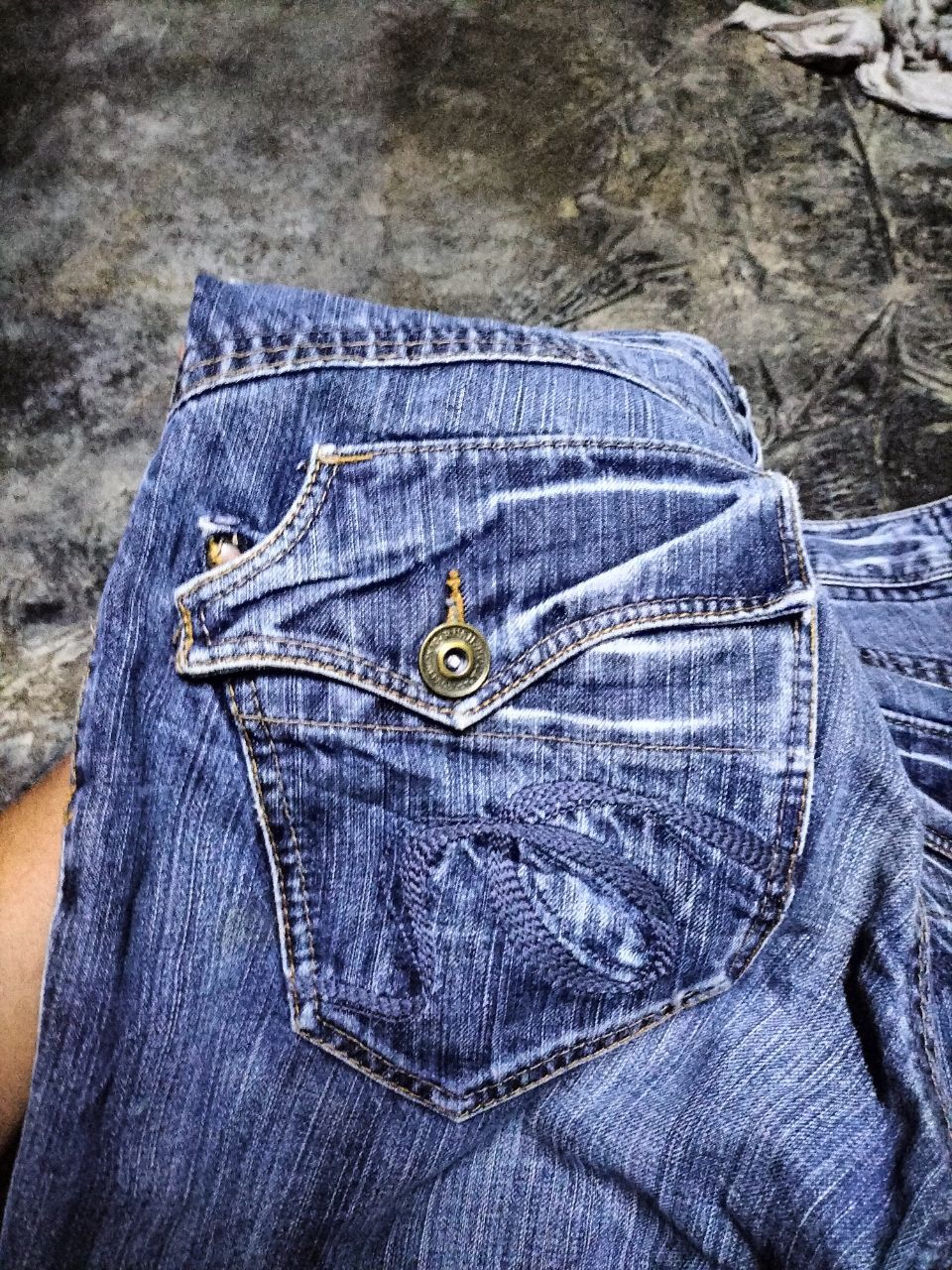 Japanese Brand RUSH HOUR side pocket straight jeans punk style i6w9 Size US 33 - 6 Thumbnail