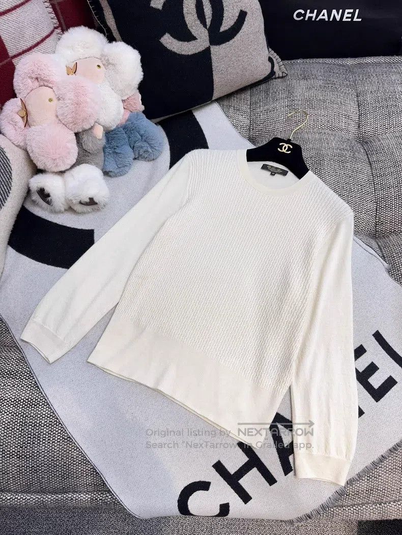 Loro Piana Loro Piana Beige White Baby Cashmere Crochet Turtleneck Un Size XS / US 0-2 / IT 36-38 - 9 Thumbnail