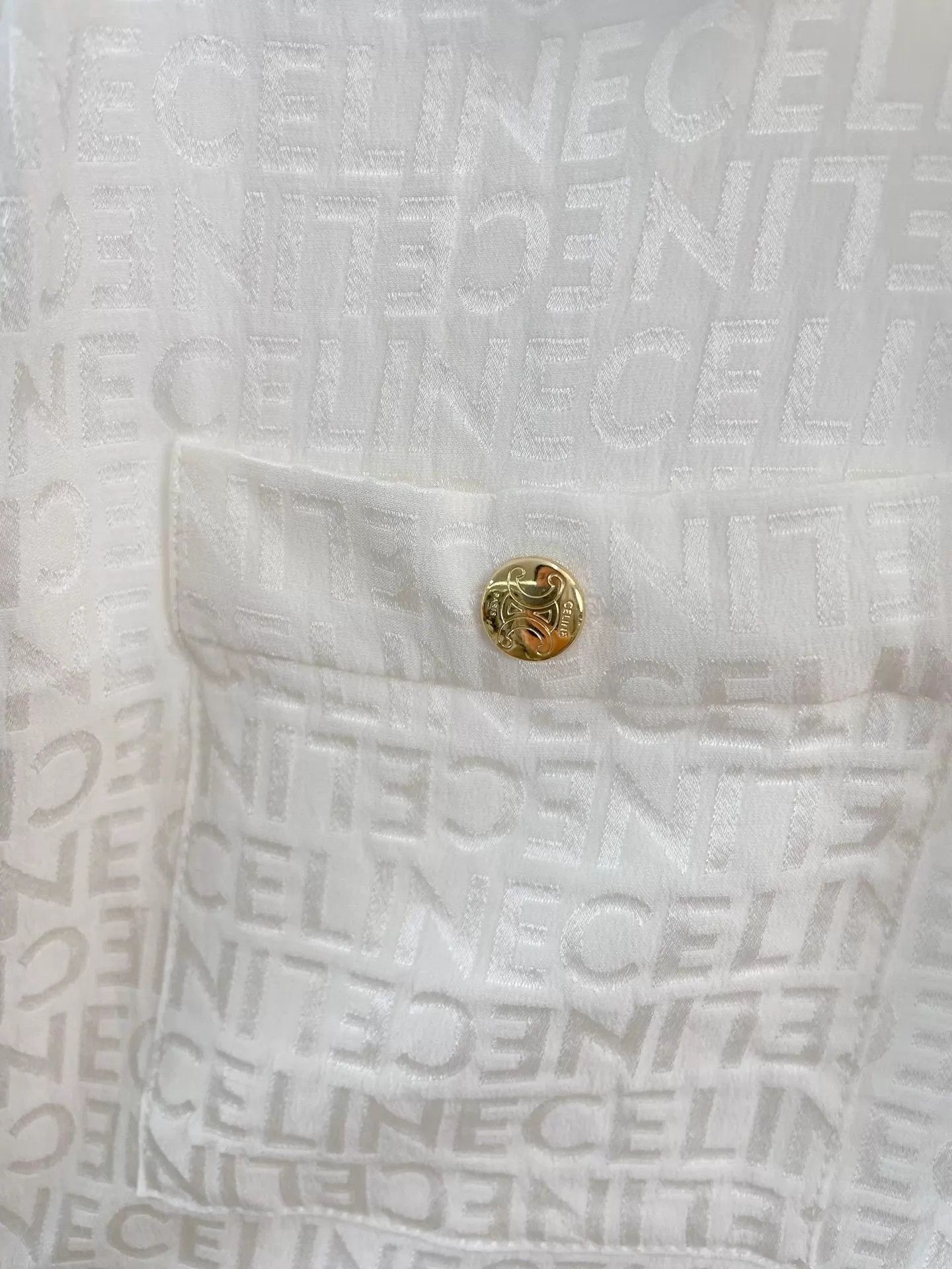 Celine Celine Silk Jacquard Shirt 36 Pre-owned Size XS / US 0-2 / IT 36-38 - 8 Thumbnail