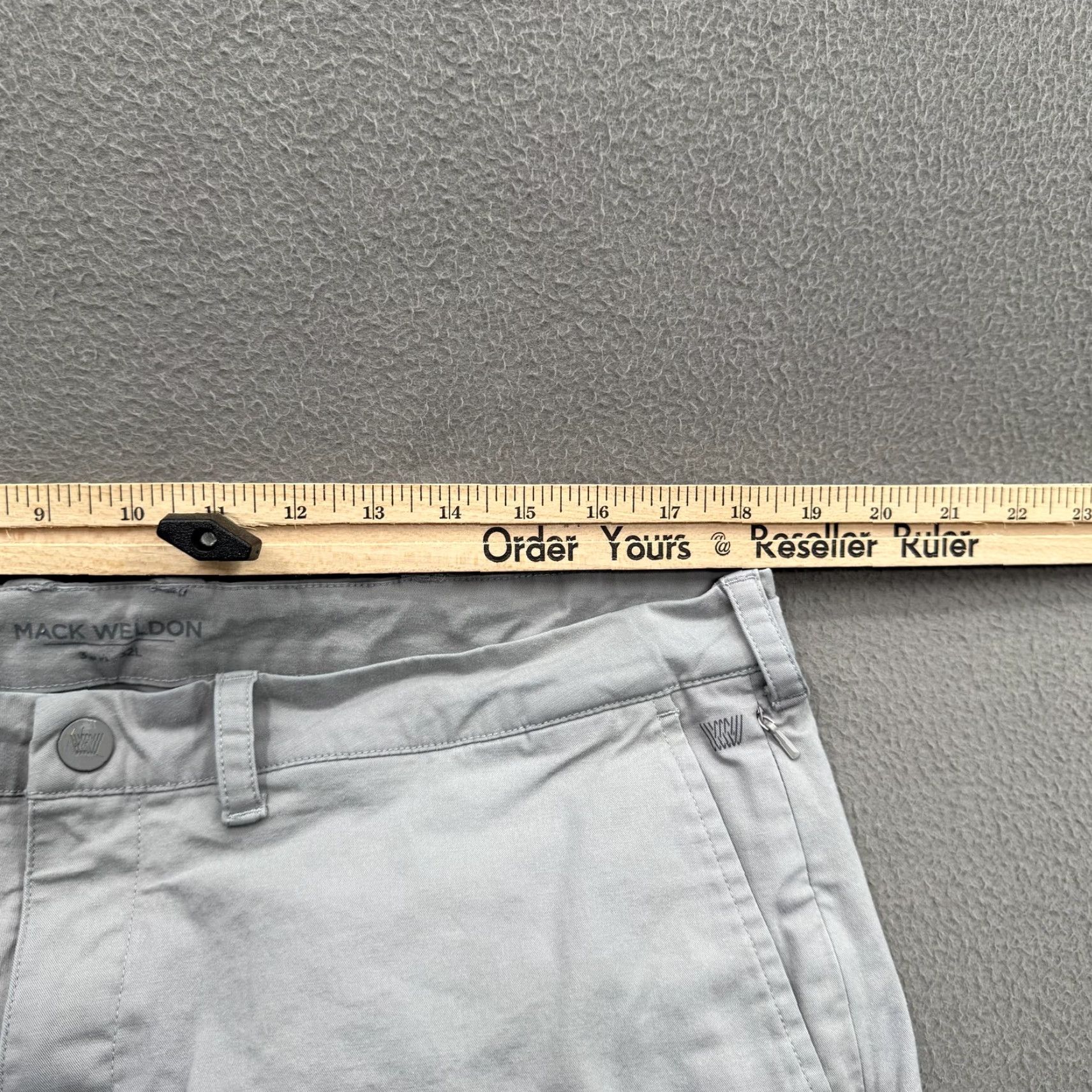Vintage Mack Weldon Chino Pants Mens 36x32 Light Gray Stretch Lyocell Blend Casual Size US 36 / EU 52 - 5 Thumbnail