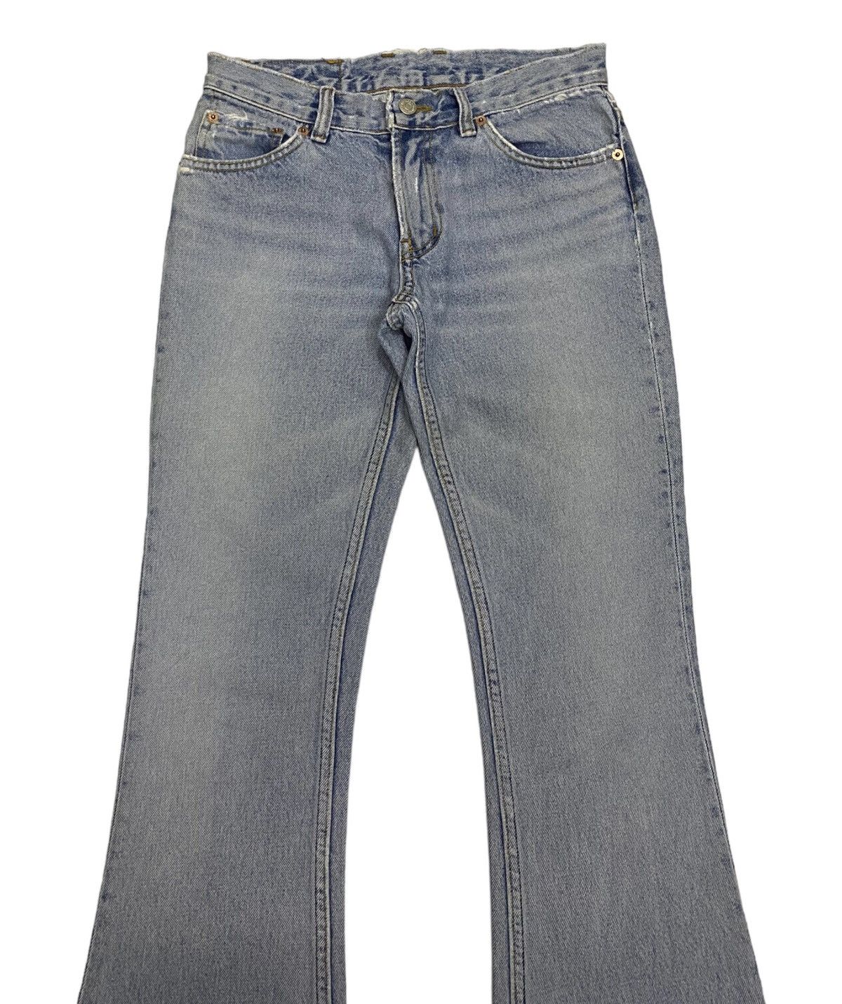 Japanese Brand 🔥J’2nd JORMANGS FLARE DISTRESSED DENIM BOOTCUT JEANS Size 28" / US 6 / IT 42 - 3 Thumbnail