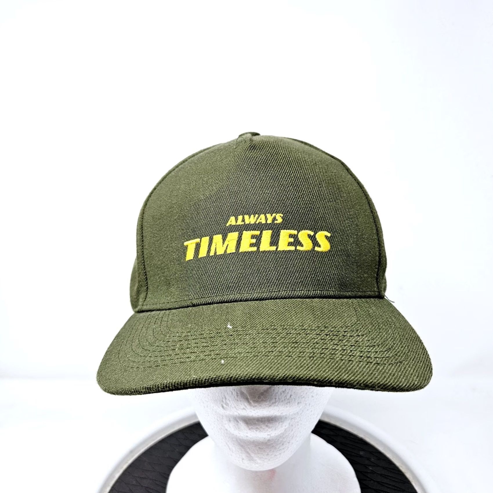 Olive Timeless Olive Green Snapback Hat Used Condition One Size Men Outdoor Snapback FAST SHIPPING Size ONE SIZE - 2 Thumbnail