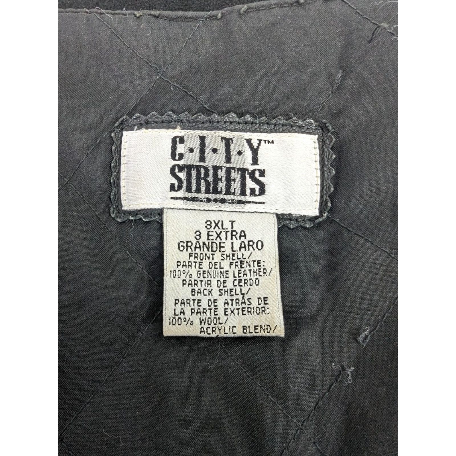 Vintage VINTAGE 90s Quilted Black Leather Biker Vest Men 3XLT Motorcycle Size 59 Pit to Pit 25 Length Size US XXL / EU 58 / 5 - 4 Thumbnail