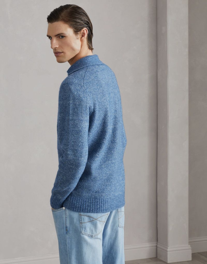 Brunello Cucinelli o1y0526 Sweater in Slate Blue Size US M / EU 48-50 / 2 - 4 Thumbnail