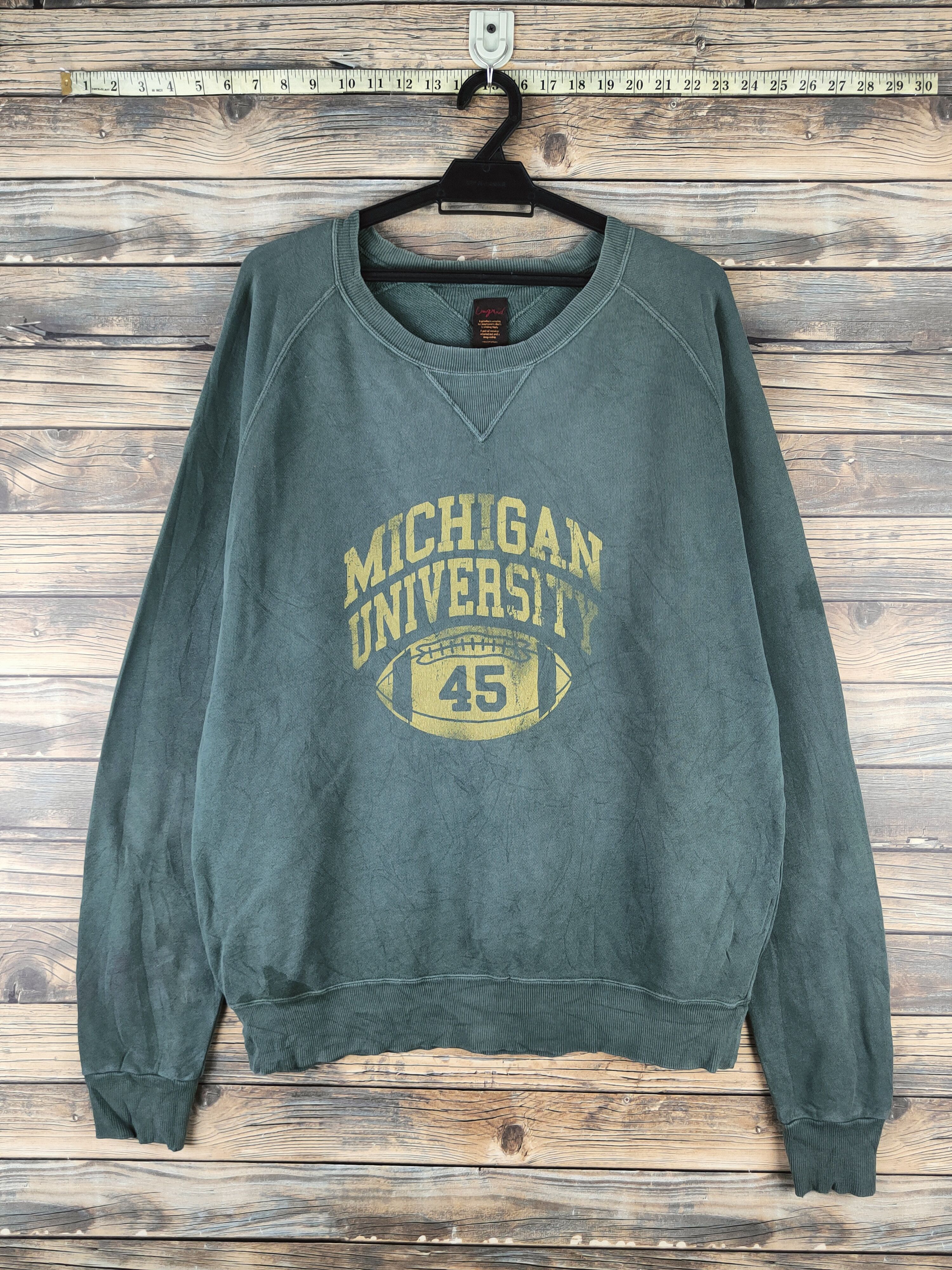 Japanese Brand Vintage Faded stuff 💥 Ungrid Dark Green Sweatshirts Size US L / EU 52-54 / 3 - 1 Thumbnail
