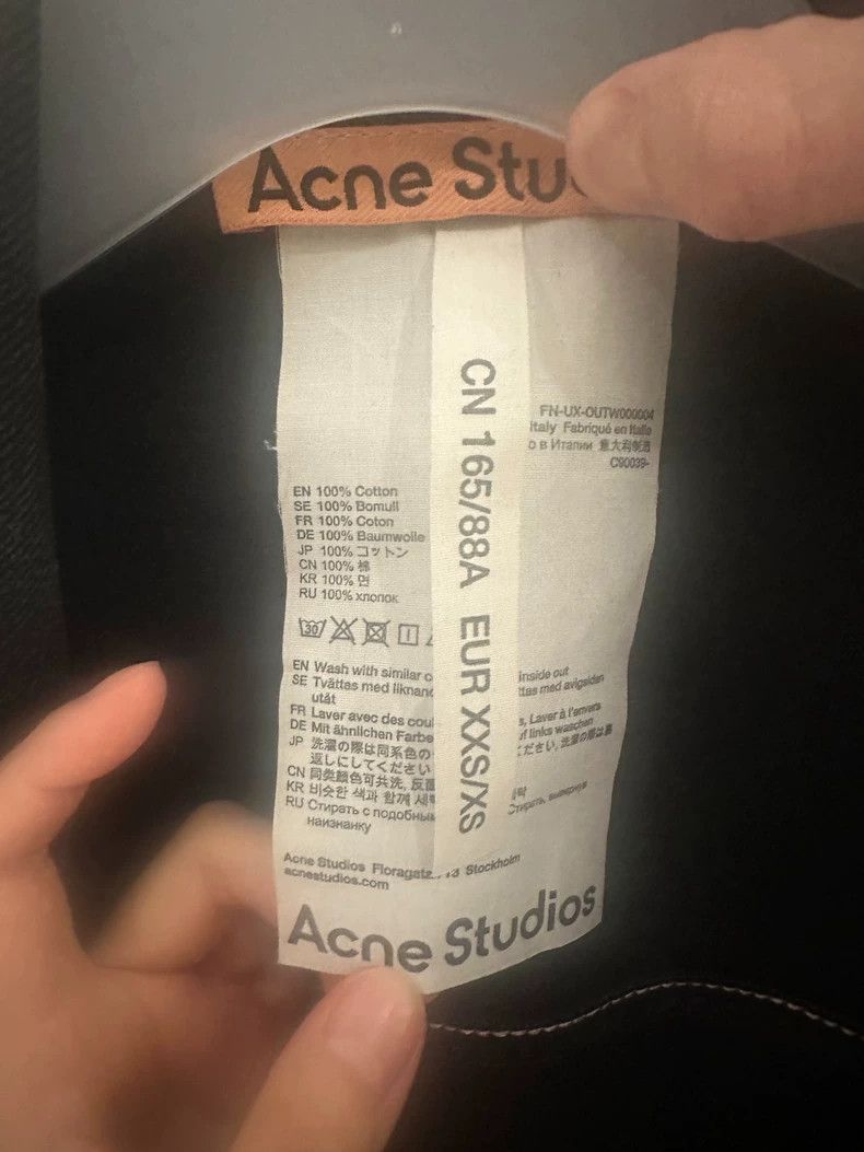 Acne Studios acne studios Black denim jacket 2504-Nextarrow Size US XS / EU 42 / 0 - 2 Thumbnail