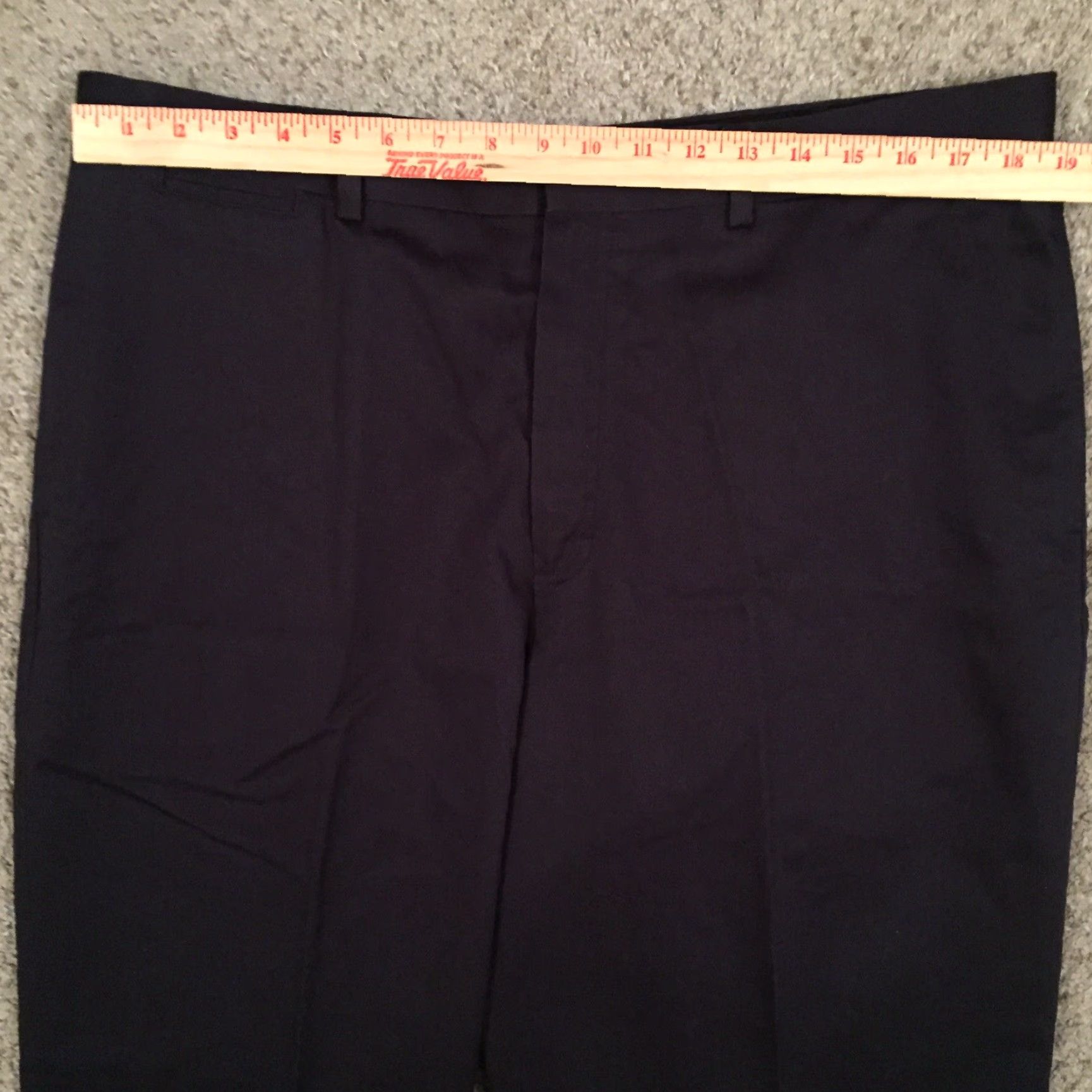 Vintage L.L. Bean Pants Men's 38 Chino Flat Front Navy Blue Size US 38 / EU 54 - 2 Thumbnail