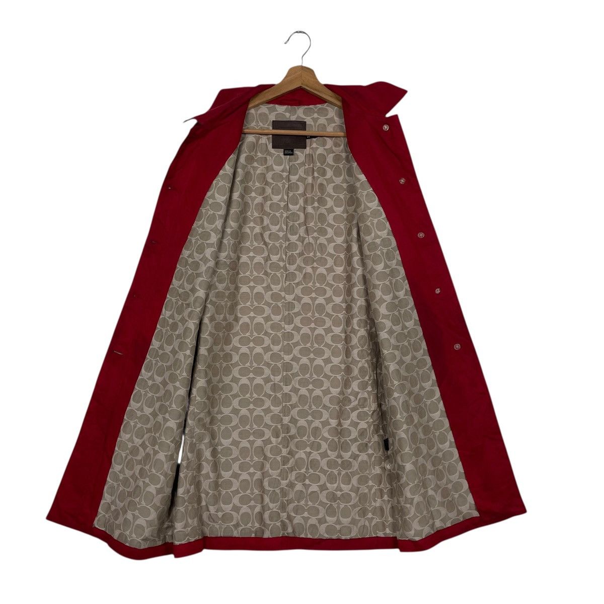 Coach Coach Red Women Trenchcoat Size M / US 6-8 / IT 42-44 - 11 Thumbnail