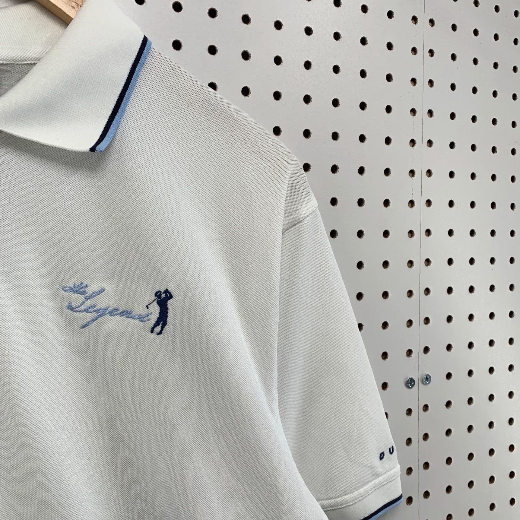 Vintage VINTAGE Dunning Golf Polo Shirt White The Legends Mens Medium Short Sleeve Collar 21x31 Size US M / EU 48-50 / 2 - 7 Thumbnail
