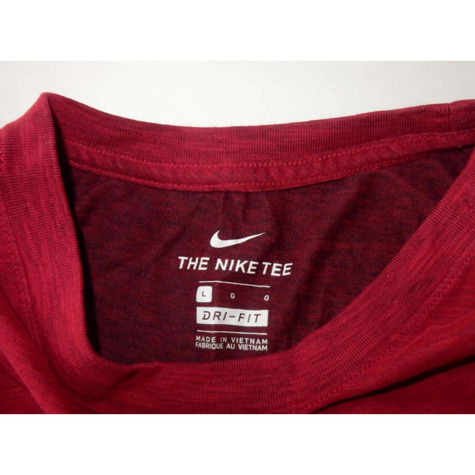 Nike Nike Men T-Shirt L Short Sleeve Graphic Print Pink Polyester Size US L / EU 52-54 / 3 - 2 Thumbnail