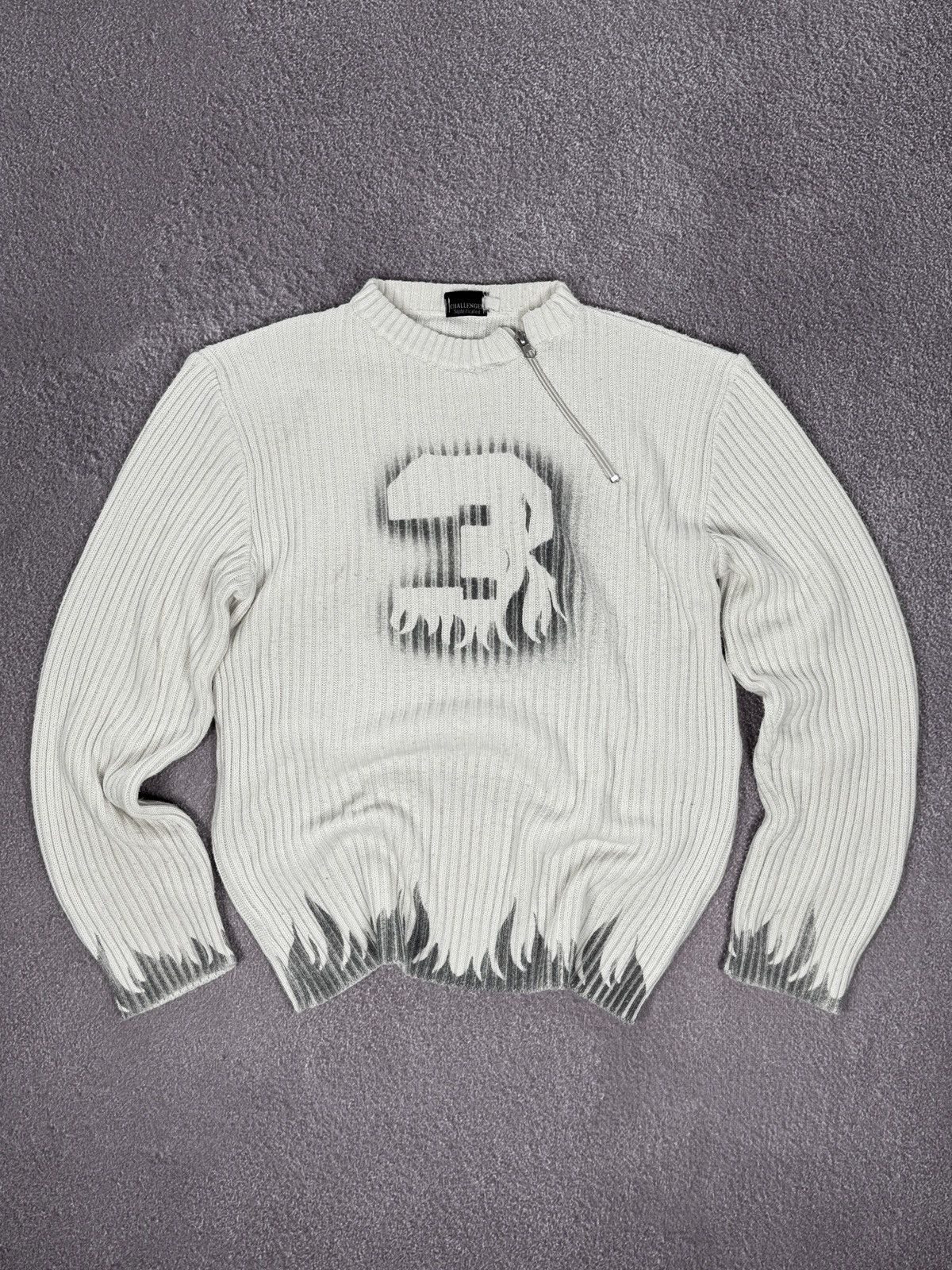 If Six Was Nine Japanese Brand 00s Aesthetic Ribbed Knit Y2K Sweater Size US M / EU 48-50 / 2 - 1 Thumbnail