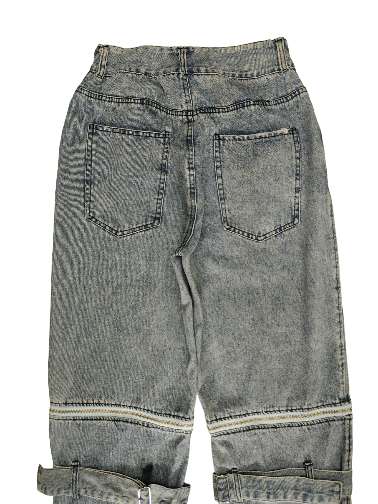 Hysteric Glamour Ahstudio Light Wash Bondage Punk Baggy Denim Pants Size US 28 / EU 44 - 11 Thumbnail