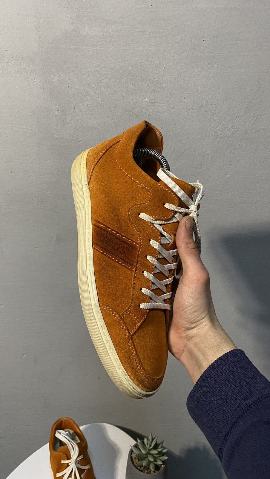 Tod's Tods orange suede sneakers size : 8,5 Size US 8.5 / EU 41-42 - 3 Thumbnail