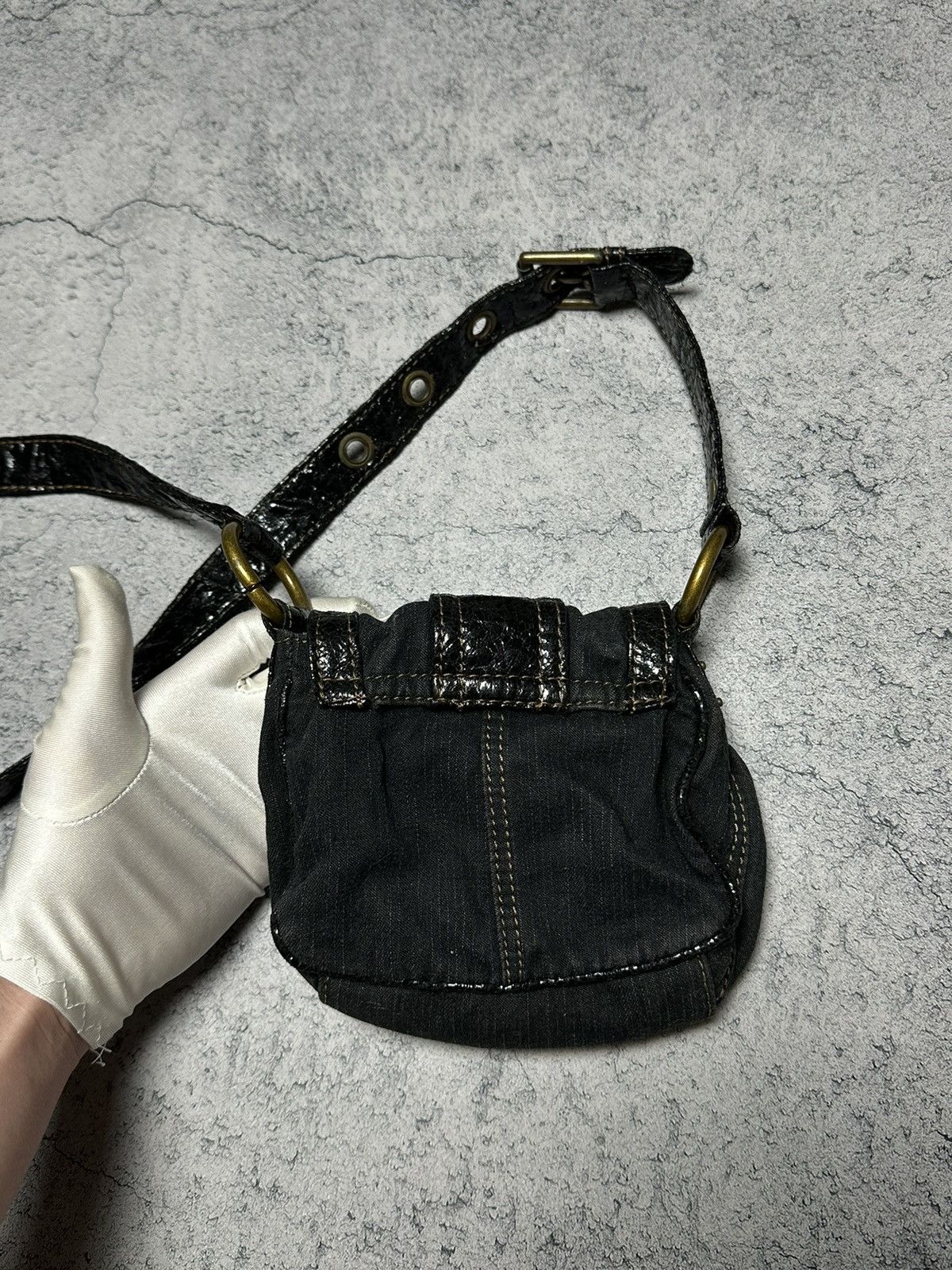 Guess Vintage Guess Y2K Denim Shoulder Crossbody Mini Bag Size ONE SIZE - 12 Thumbnail