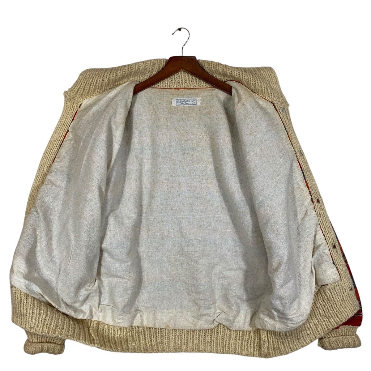 Vintage Vintage 70s Alex Baon Striped Wool Knit Jacket Size L Size US L / EU 52-54 / 3 - 7 Thumbnail