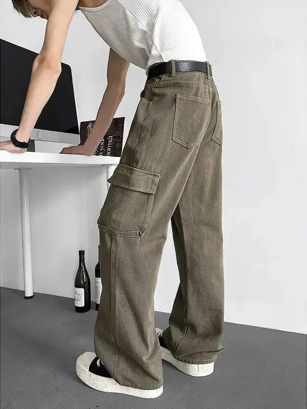 Japanese Brand Retro loose casual wide leg pocket jeans Size US 32 / EU 48 - 5 Thumbnail