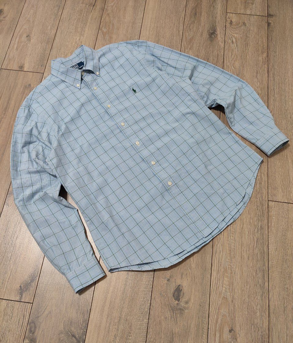 Polo Ralph Lauren × Ralph Lauren × Vintage Vintage Polo Ralph Lauren Custom Fit striped plaid Shirt Size US L / EU 52-54 / 3 - 2 Thumbnail