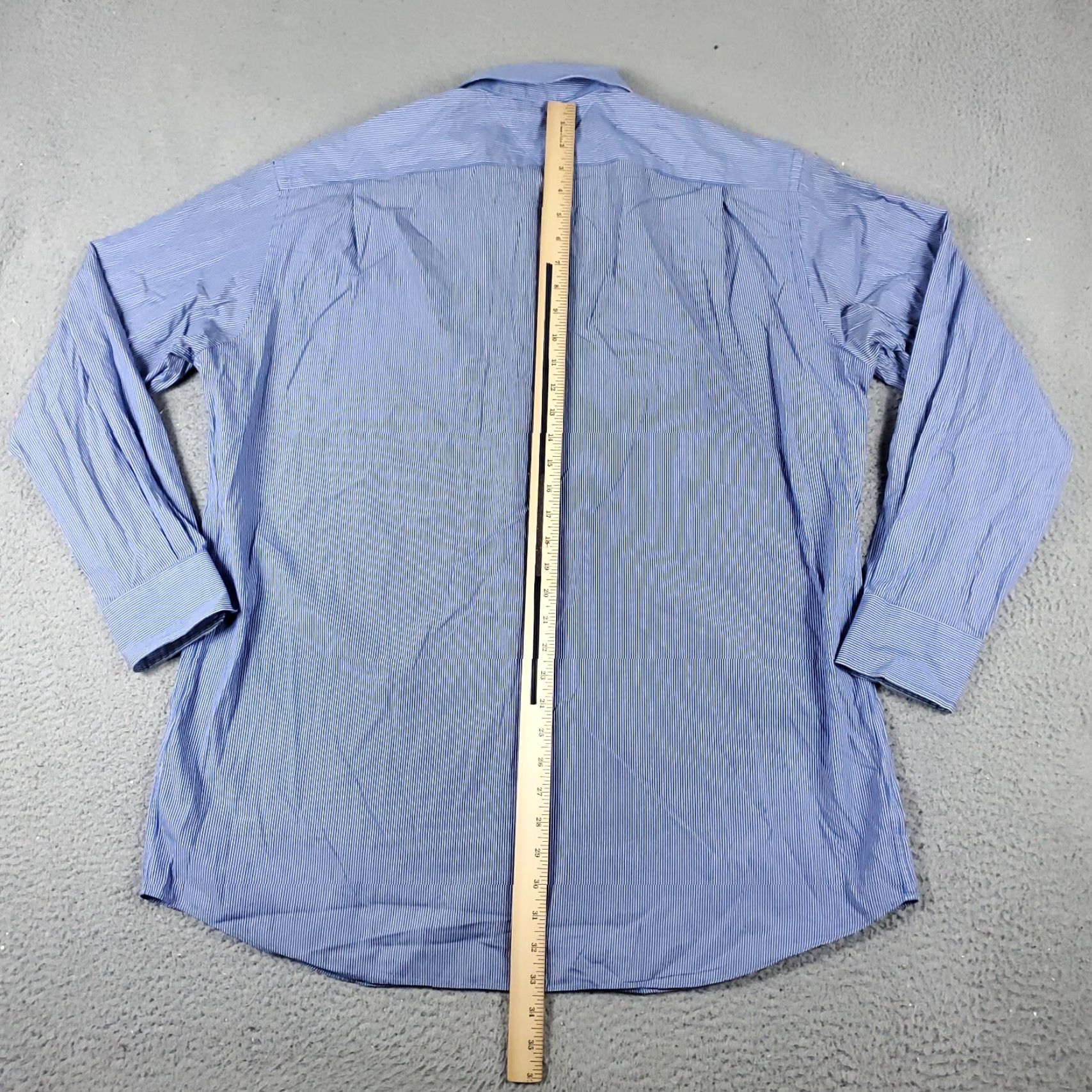 Tommy Hilfiger Tommy Hilfiger Shirt Mens XL Blue Striped Button-Up Long Sleeve Casual Business Formal Workwear - Regular Fit, Cotton Size US XL / EU 56 / 4 - 3 Thumbnail