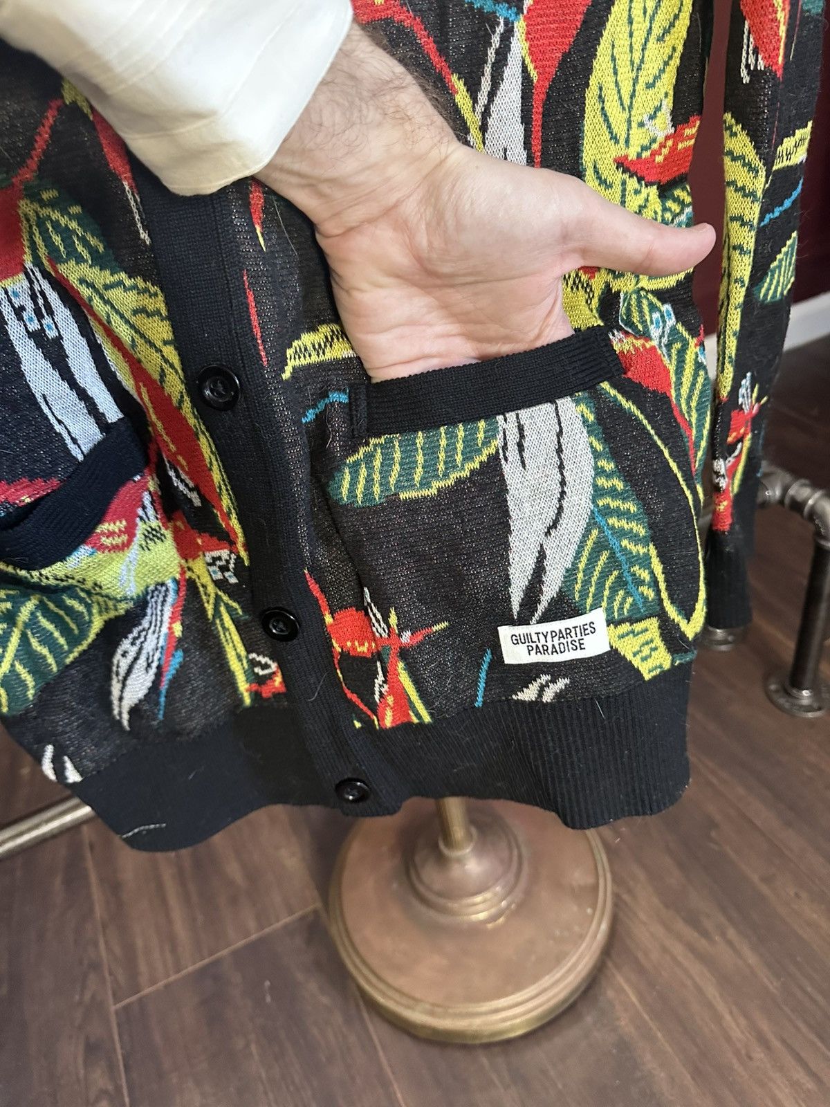 Wacko Maria WACKO MARIA knit floral cardigan made in Japan w tags Size US M / EU 48-50 / 2 - 5 Thumbnail