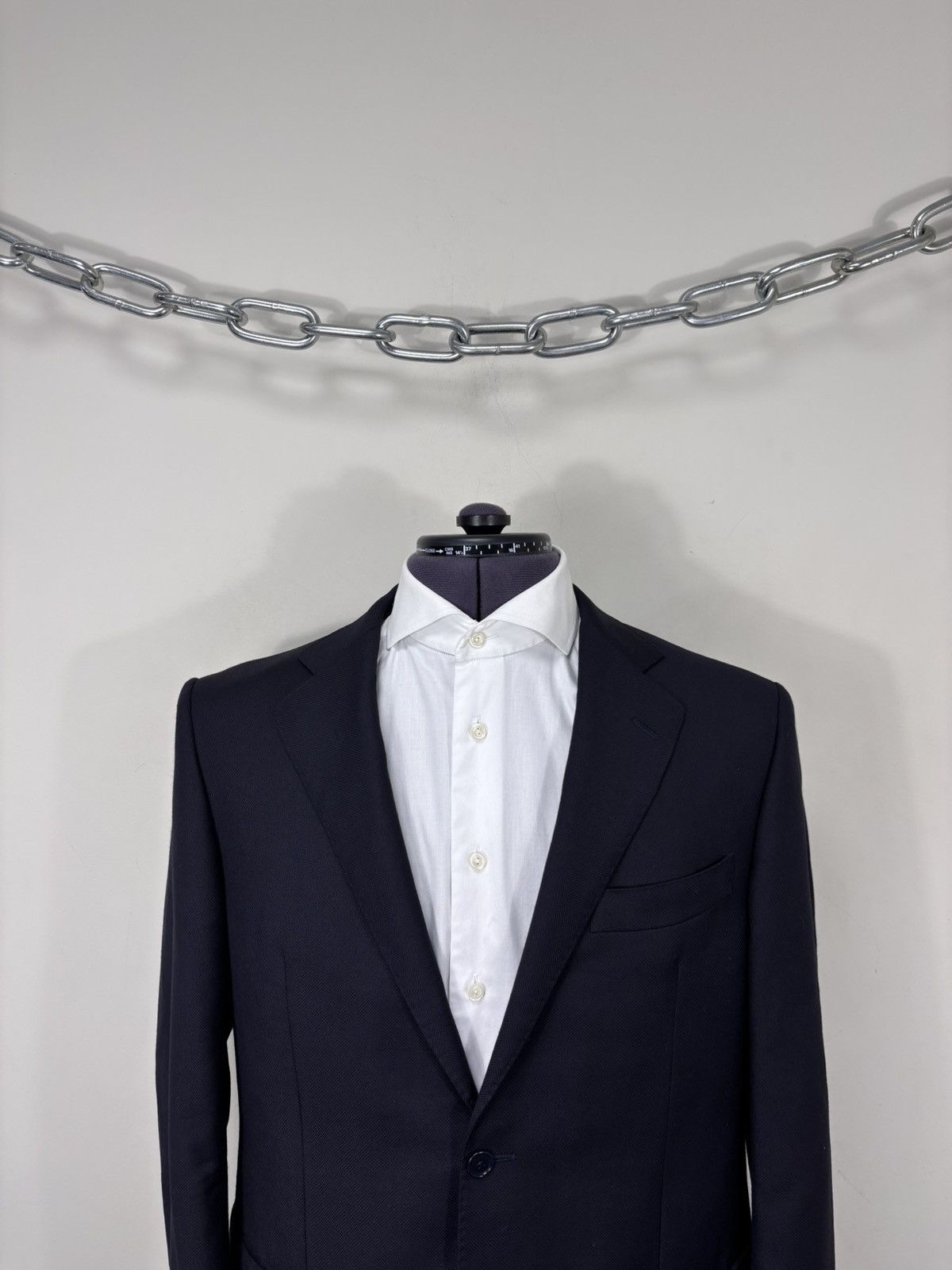 Tombolini Tombolini Men’s Navy Blue Wool Blazer Jacket Size 42R - 4 Thumbnail