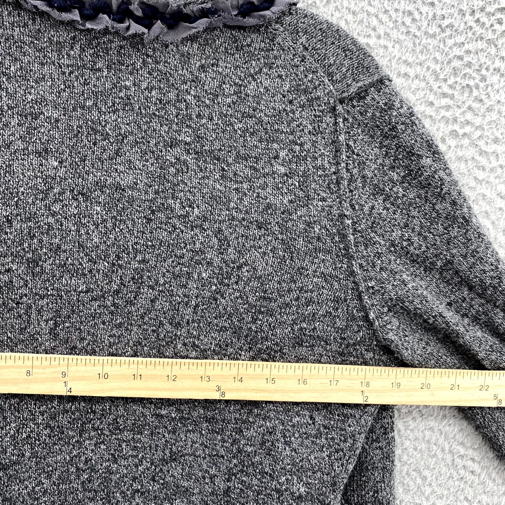 Banana Republic Banana Republic Cardigan Womens Medium Gray Open Lambswool Cashmere Corpcore Academia Sweater Size M / US 6-8 / IT 42-44 - 4 Thumbnail