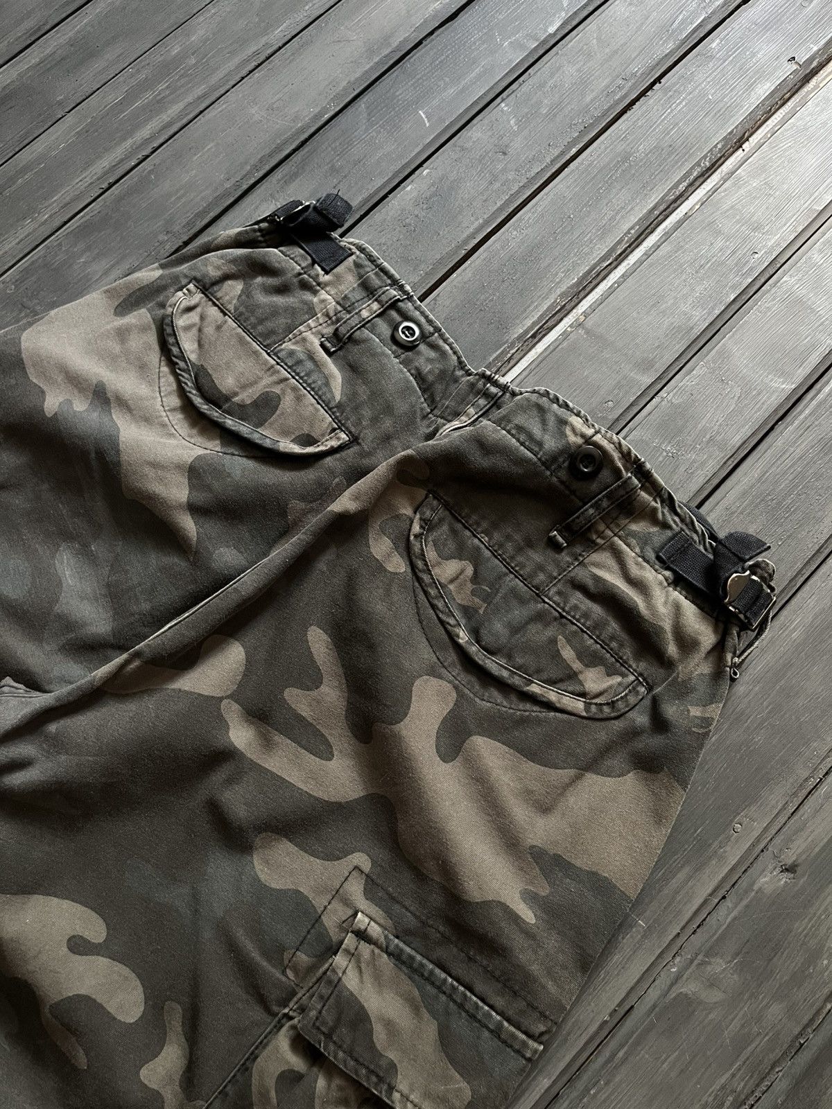 Tornado Mart VTG Tornado Mart Opium Style Cargo Baggy Camo Jeans 90s Size US 32 / EU 48 - 3 Thumbnail