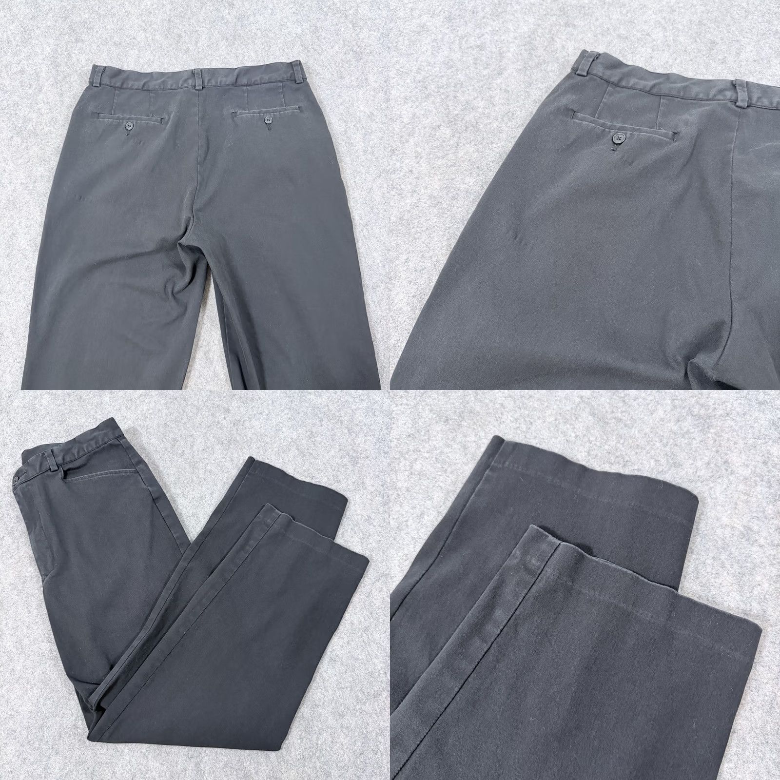 Perry Ellis Perry Ellis Casual Chino Pants Mens Size 36 Regular Black 33.5x29.25 Flat Front Pockets 90s City Preppy USA Modern Western Wedding Workwear Standards Size US 36 / EU 52 - 11 Thumbnail