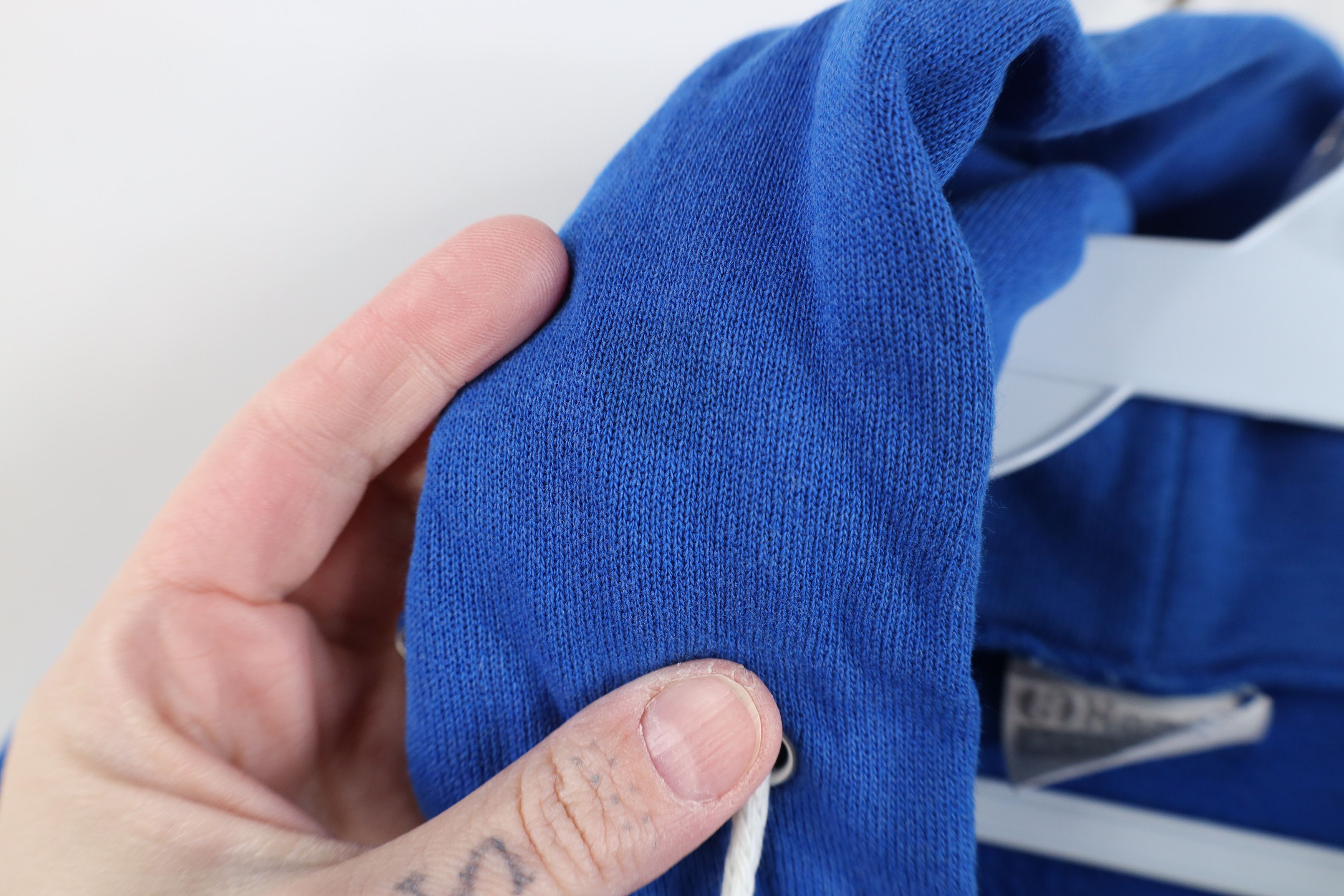 Hanes Vintage 80s 90s Hanes Full Zip Hoodie Sweatshirt Blue USA Size US L / EU 52-54 / 3 - 8 Thumbnail