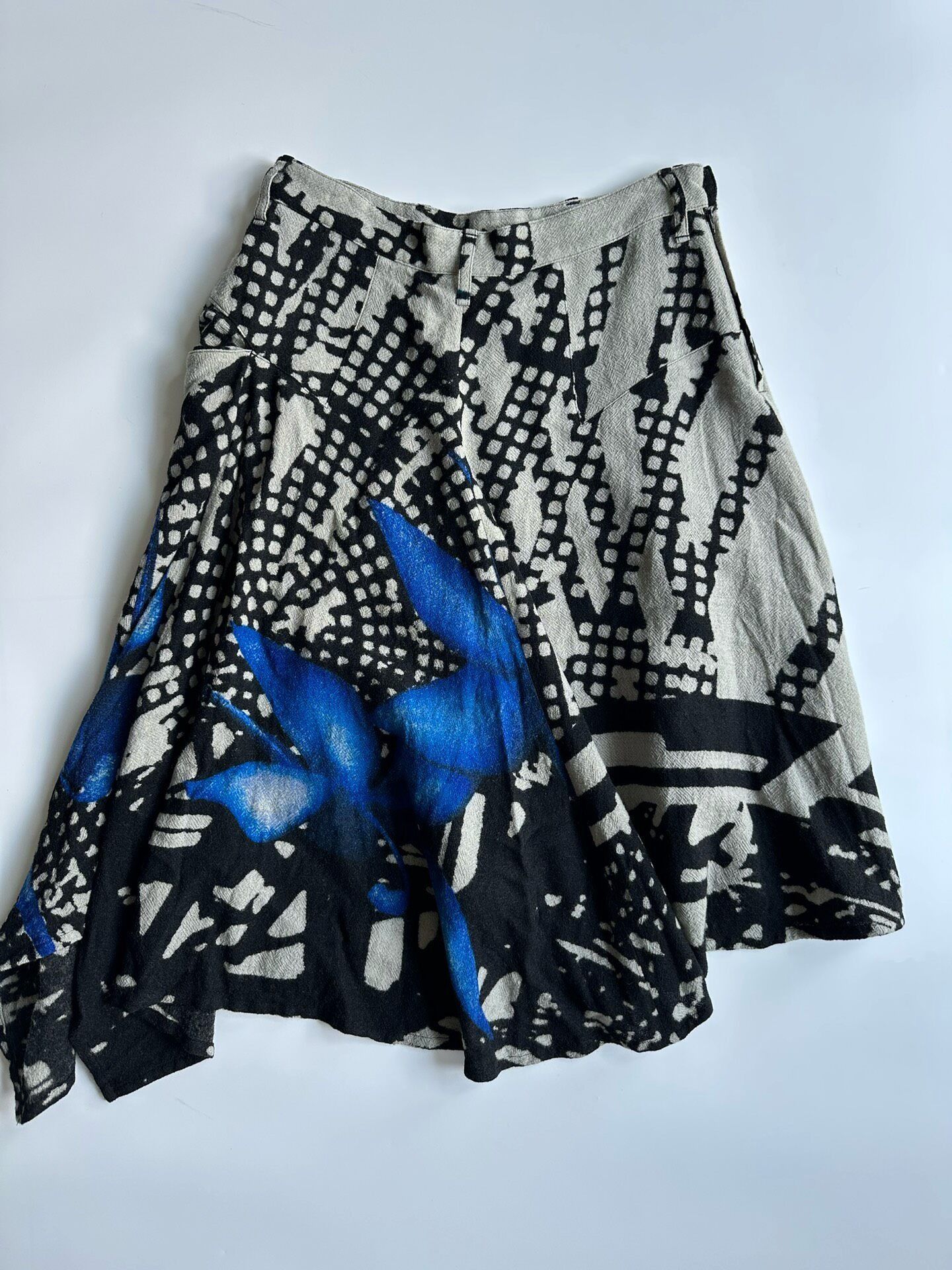 Other YOHJI YAMAMOTO 1998AW Irregular Floral Dress| Size 28" / US 6 / IT 42 - 7 Thumbnail