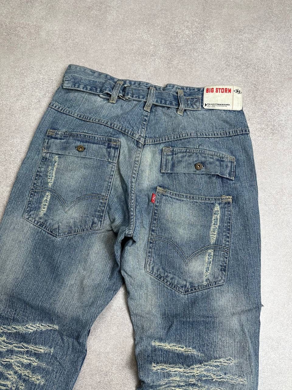 Hysteric Glamour CRAZY Japanese Distressed Clockhouse Vintage Y2K Baggy Jeans Size US 30 / EU 46 - 6 Thumbnail