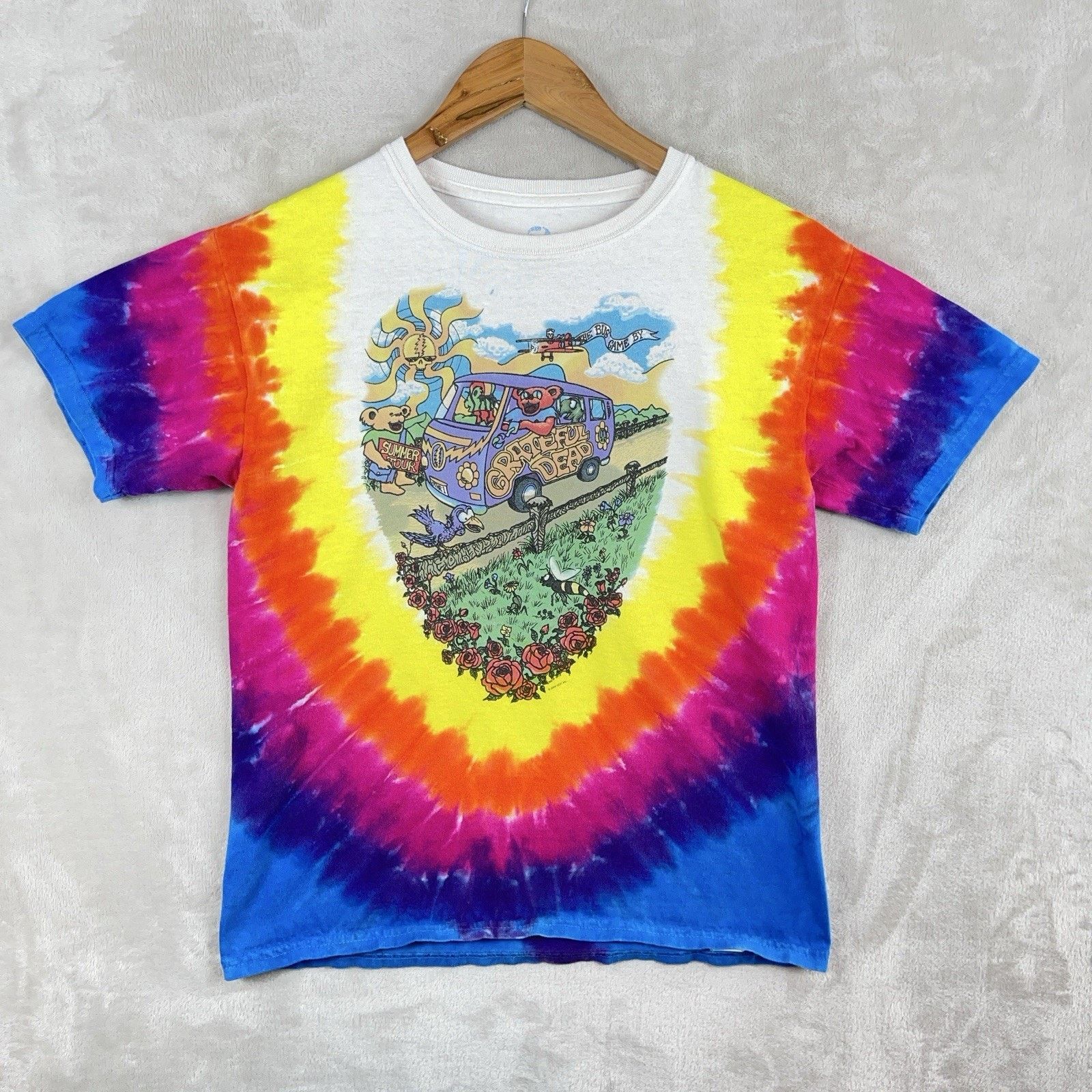 Liquid Blue Grateful Dead 94 Summer Tour Liquid Blue 2000 Reprint Tee Size US M / EU 48-50 / 2 - 1 Thumbnail