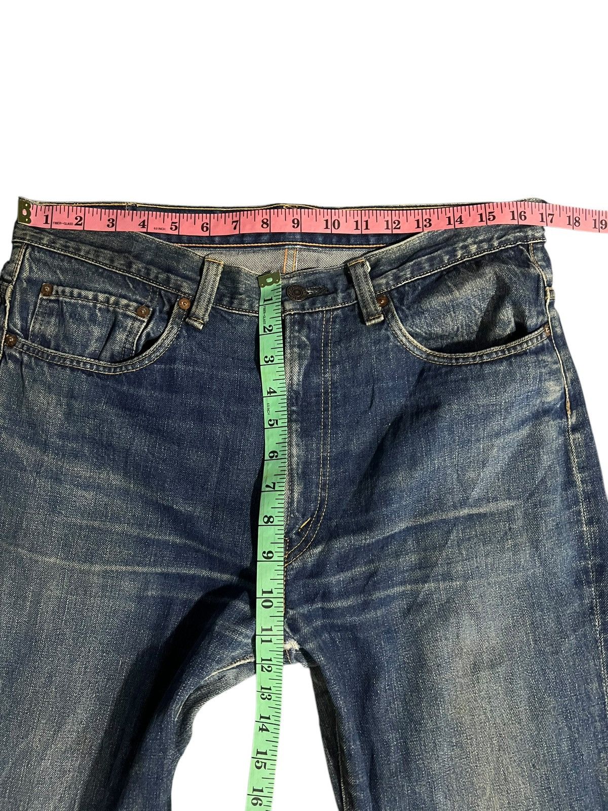 Sugar Cane 💥FLARE💥VINTAGE 80’S SUGAR CANES ZIPPER TALON JEANS Size US 33 - 16 Thumbnail