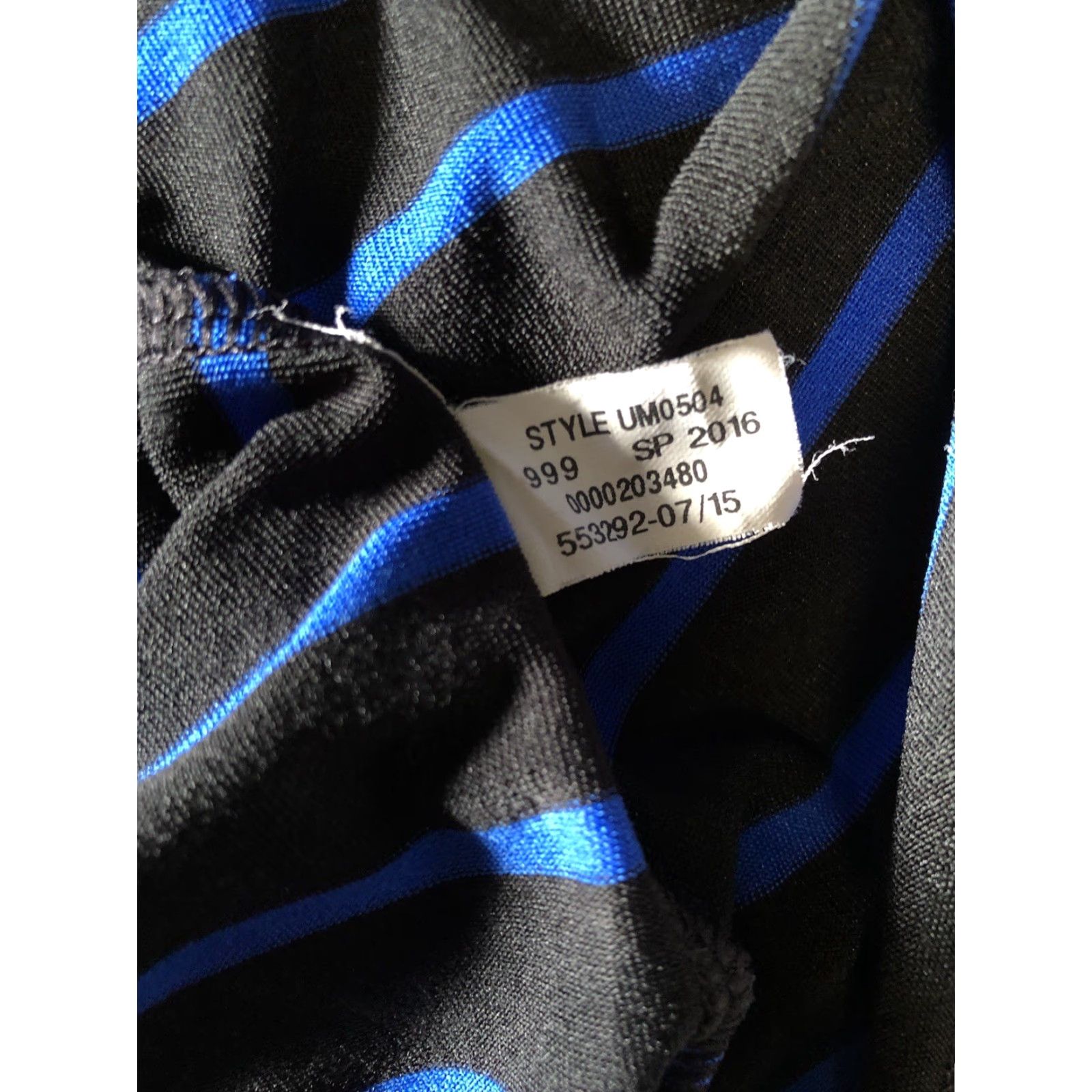 Under Armour Under Armour Shirt Mens L Striped Black Blue Sports Collar Casual Activewear Regular Size Size US L / EU 52-54 / 3 - 7 Thumbnail